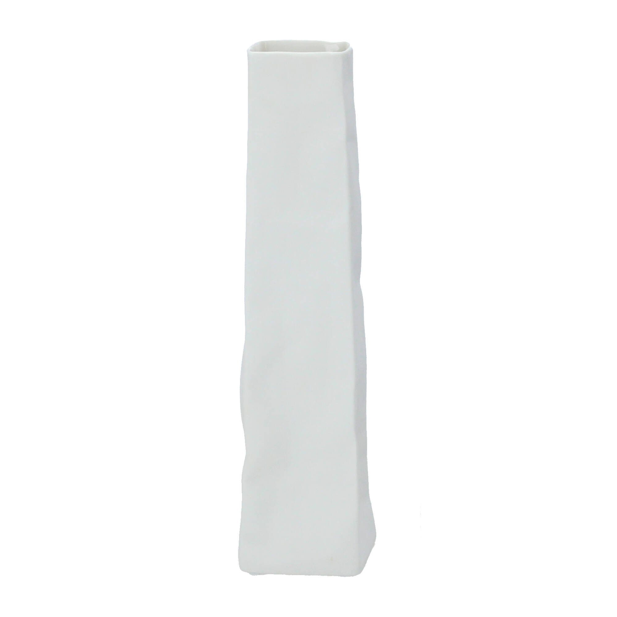 Räder Tischvase räder Living Porzellantütenvase Vase schmal weiß (1 St)
