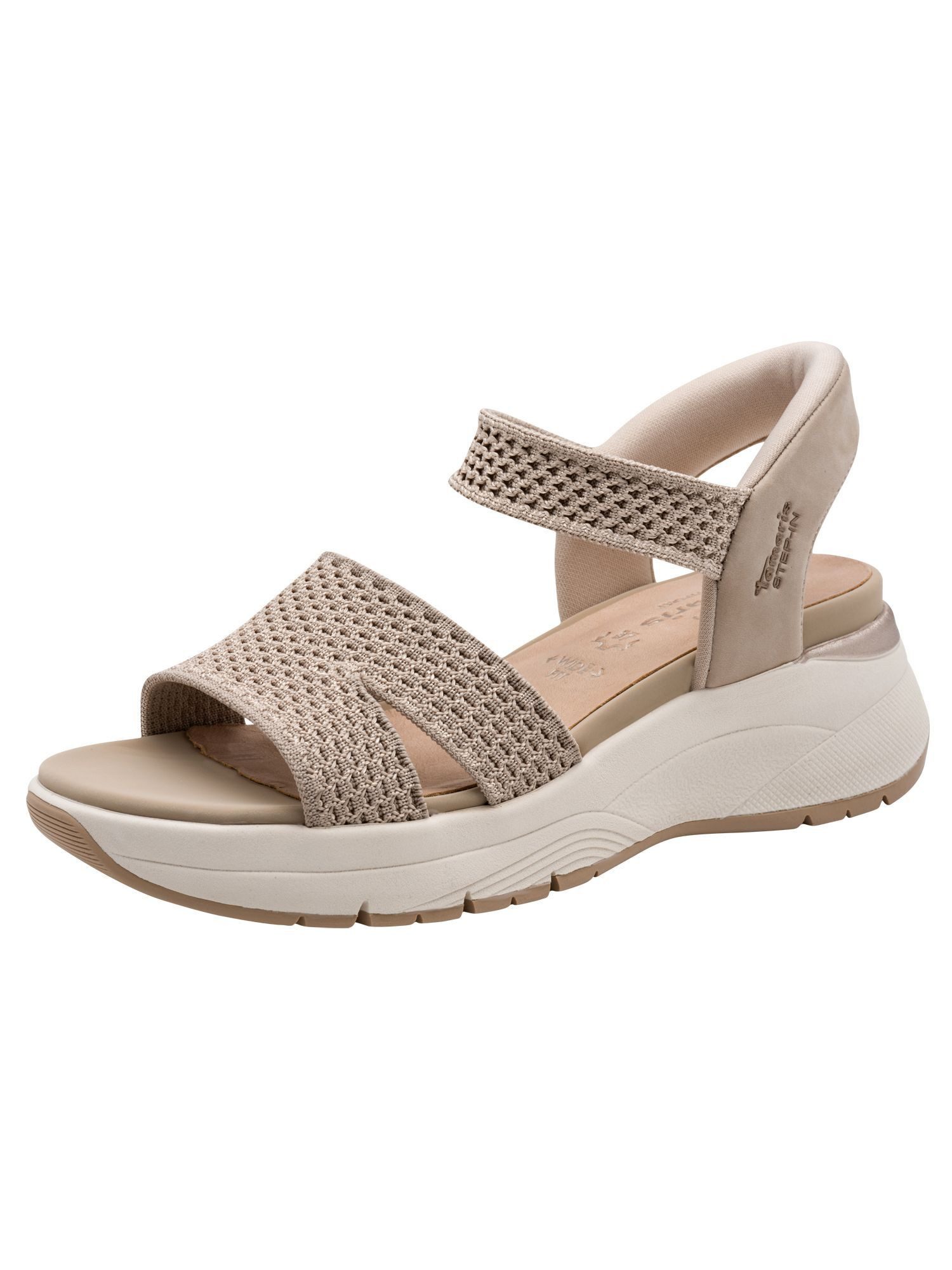 WIDE FIT STEP IN, comfortFit Frauen kein Absatz Plateausandaletten