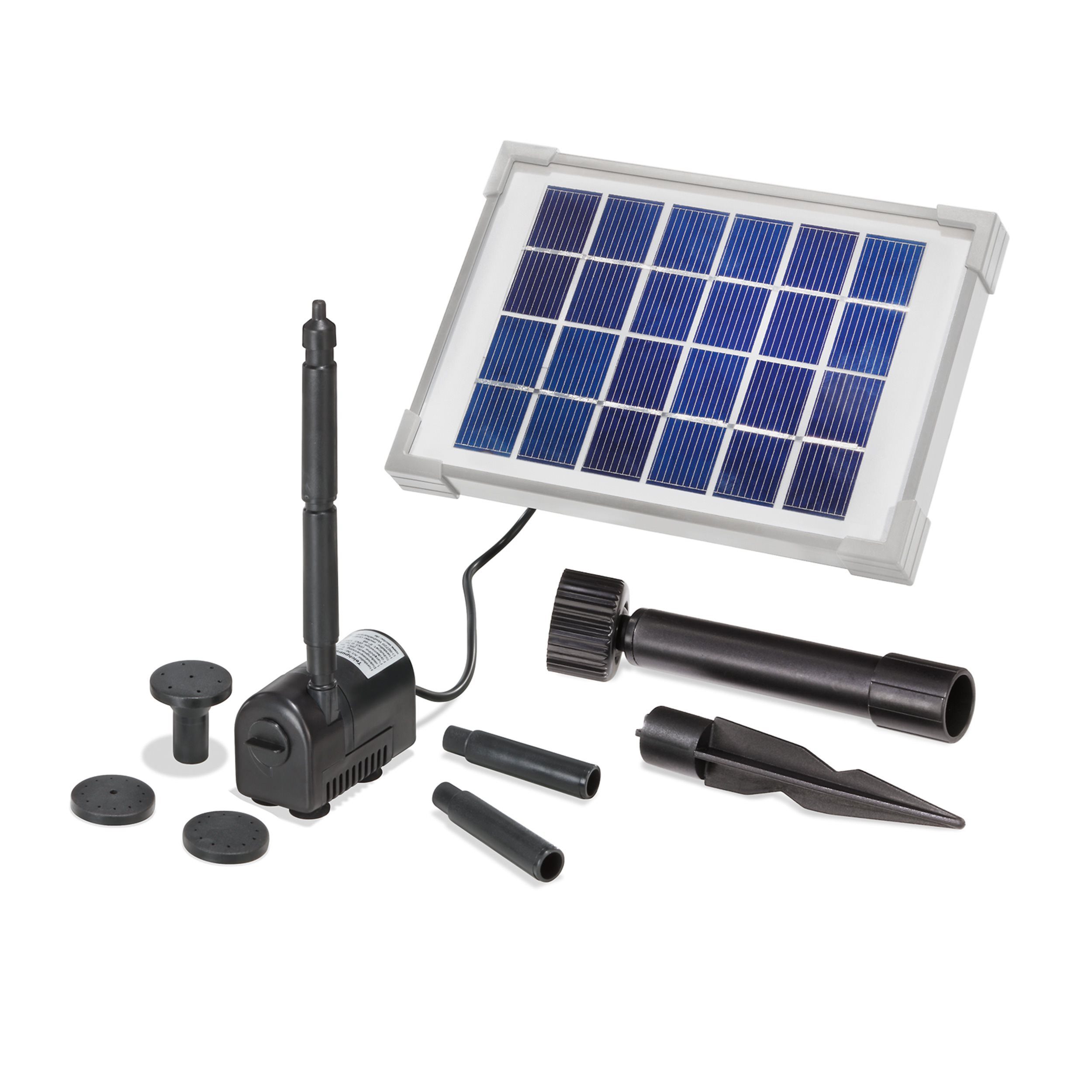 esotec Solarpumpe Teichpumpen-System 2/175 Rimini-S 175l/h, 2Wp Solarmodul 101701 (Komplettset)