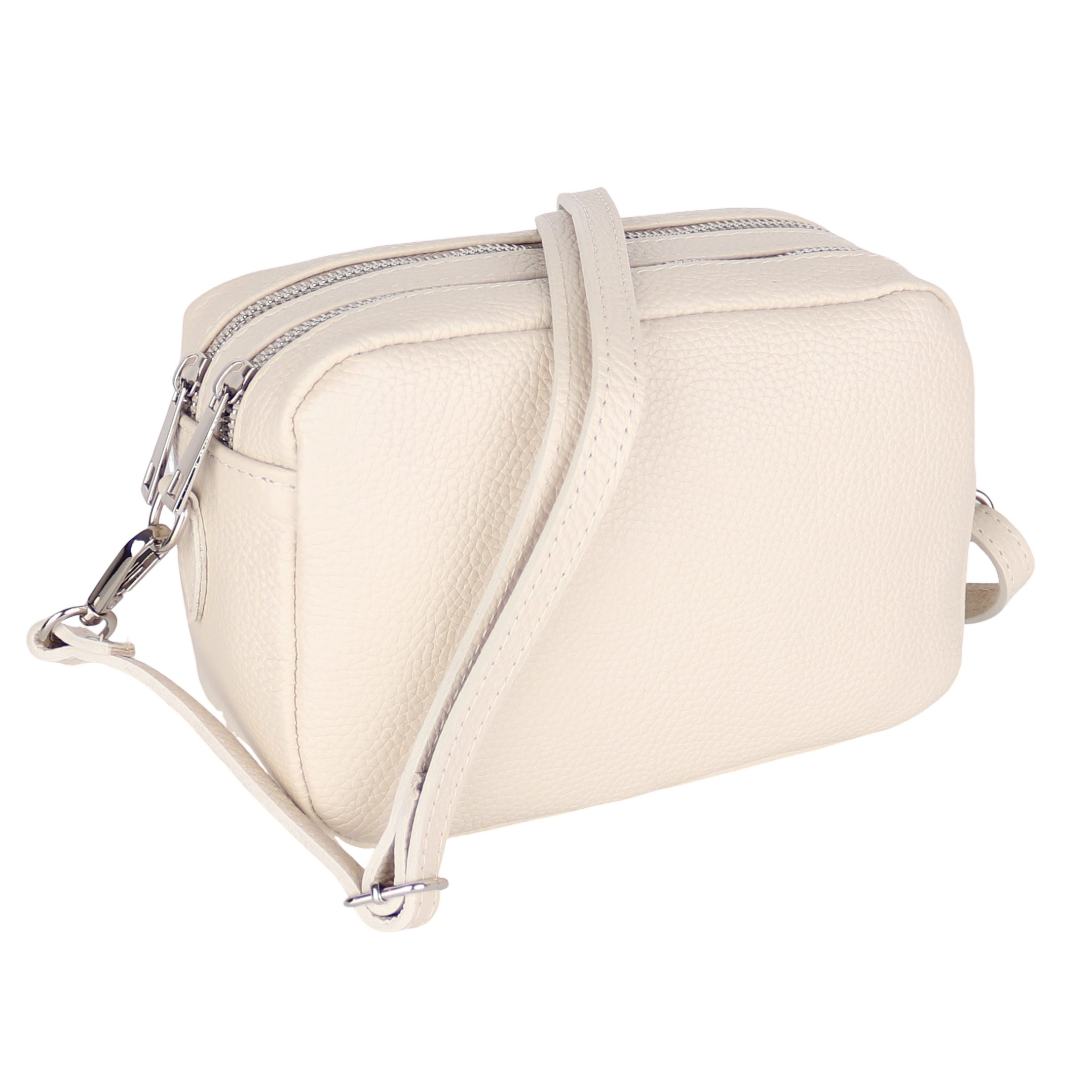 Umhängetasche Damen, Crossbody Bag, Echtleder Made in Italy