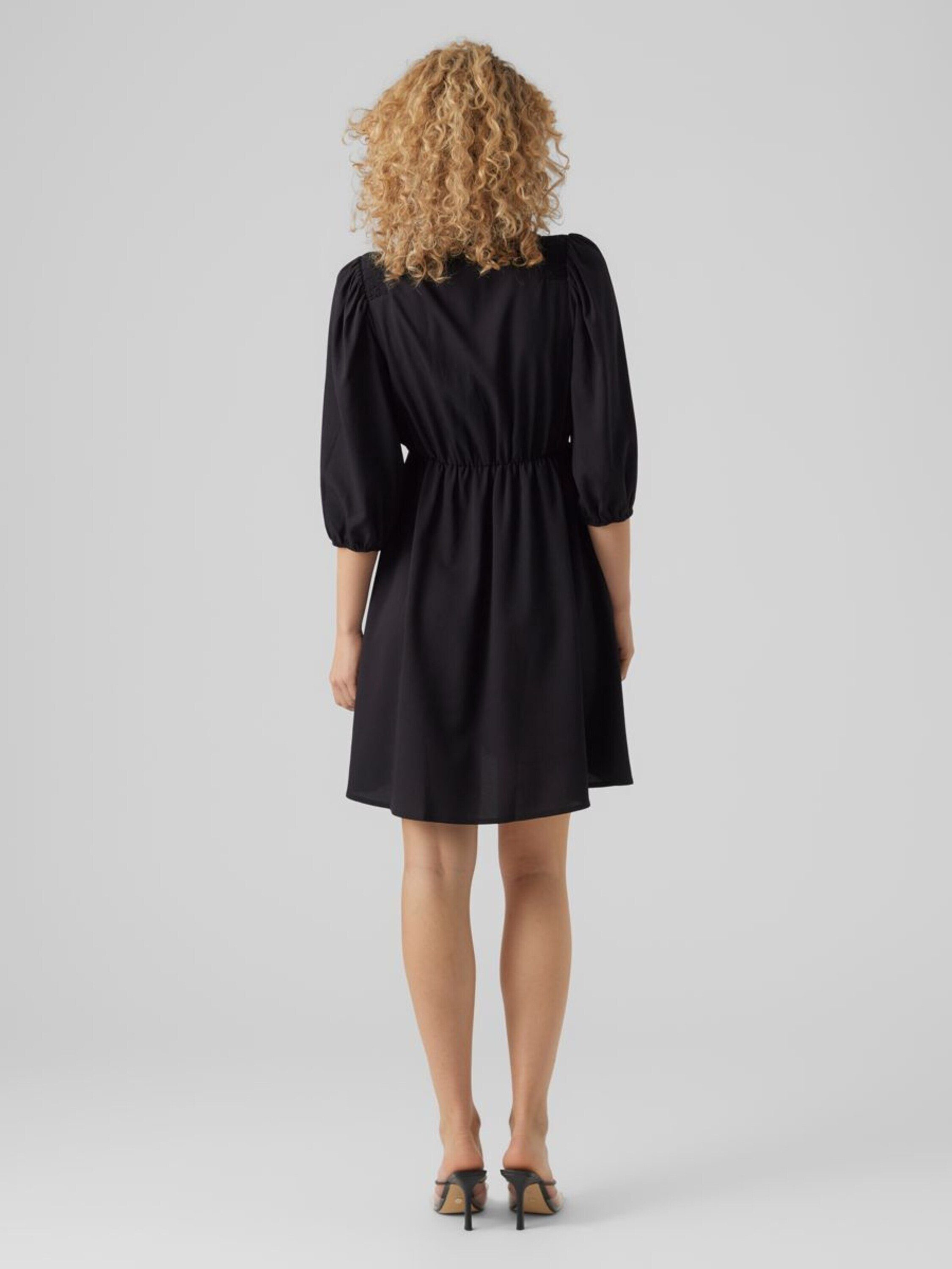 Vero Moda Midikleid Olivia (1-tlg) Drapiert/gerafft