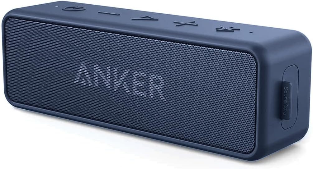Anker SoundCore 2 Fantastischer Sound mit Dualen Bass-Treibern, 24h Akku Bluetooth-Lautsprecher 2 (Reichweite bis zu 20 m Bluetooth-Version 5.0 bis zu 24h Wiedergabezeit)