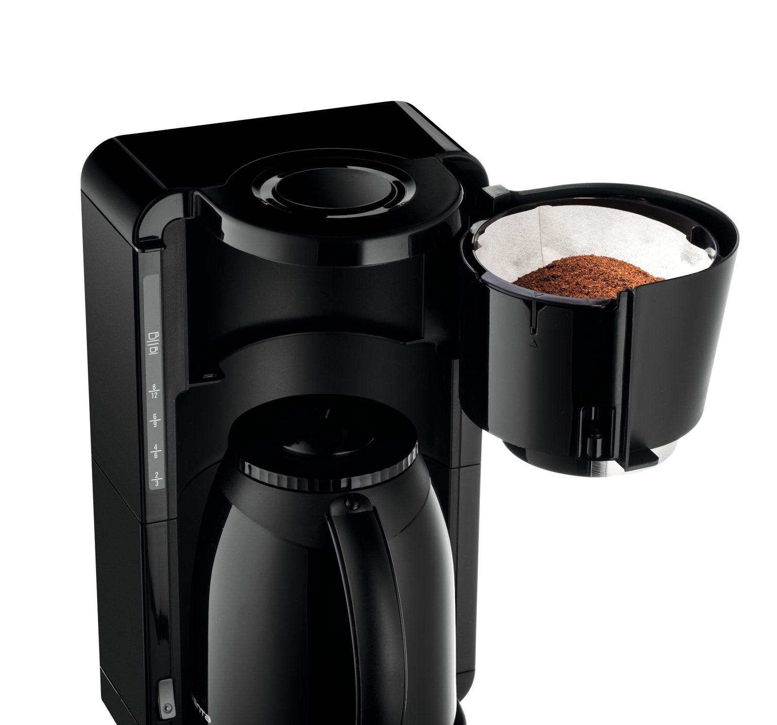 CT3808 Filterkaffeemaschine Kaffee Thermokanne Rowenta mit schwarz, Thermo-Kaffeemaschine