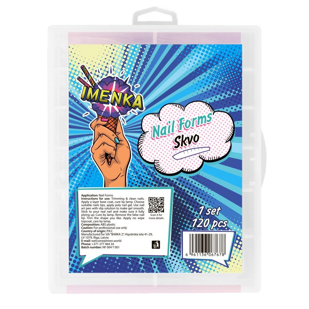 Imenka Nageldesign Zubehör Nail Forms "Skvo"