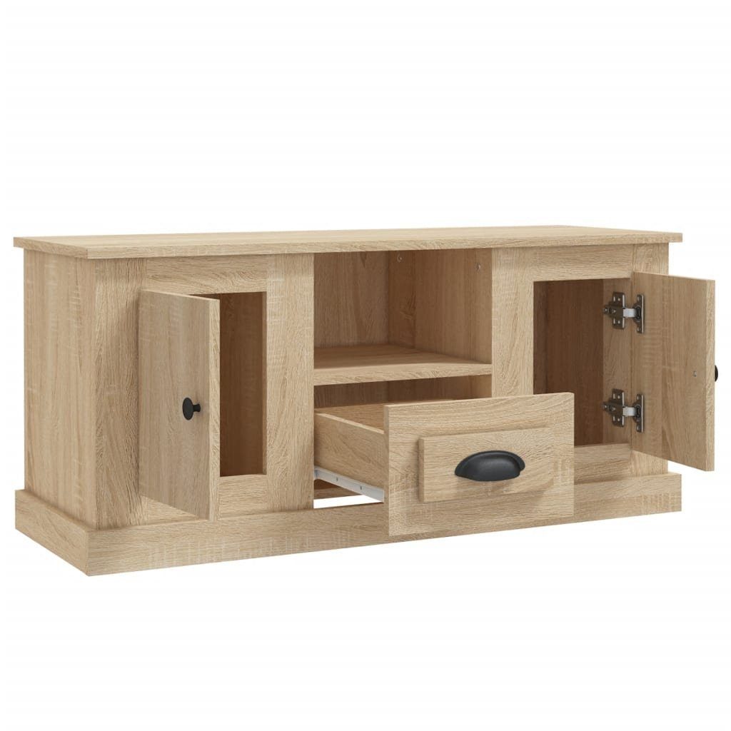 cm 100x35,5x45 Sonoma-Eiche furnicato Holzwerkstoff TV-Schrank