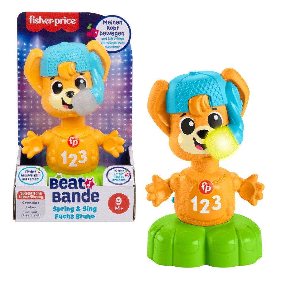 Mattel® Lernspielzeug Fisher-Price Beat Bande Spring & Sing Fuchs Bruno