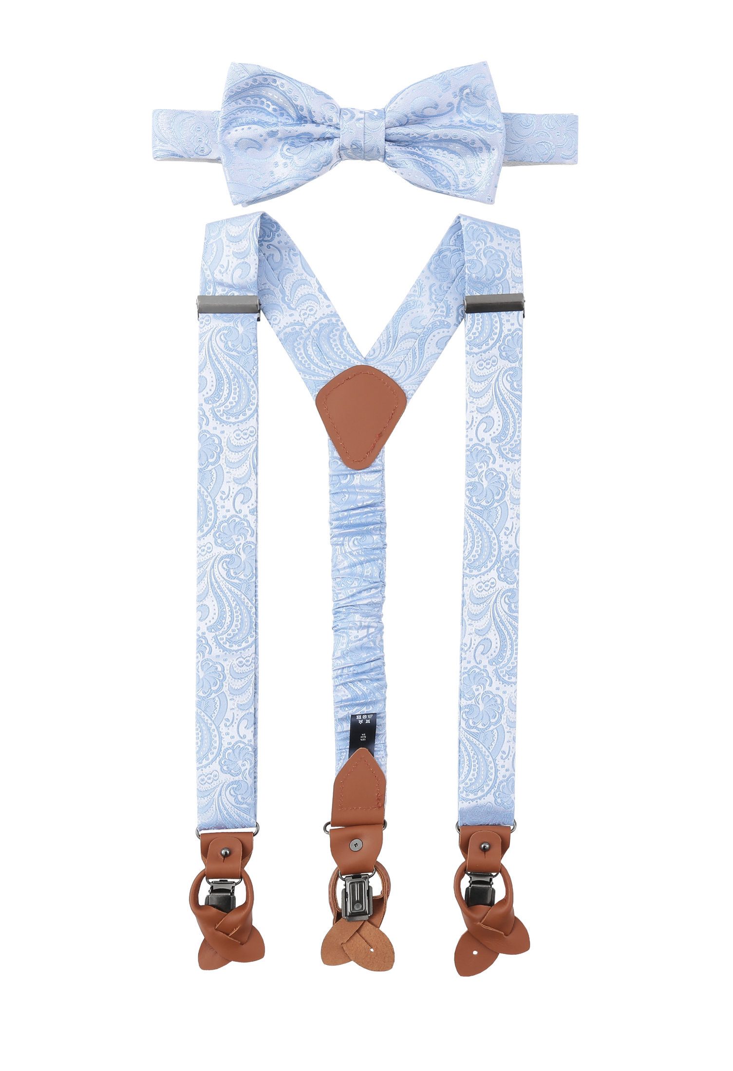 Seidenfalter Fliege SET HOSENTRAEGER+FLIE, H-BLAU
