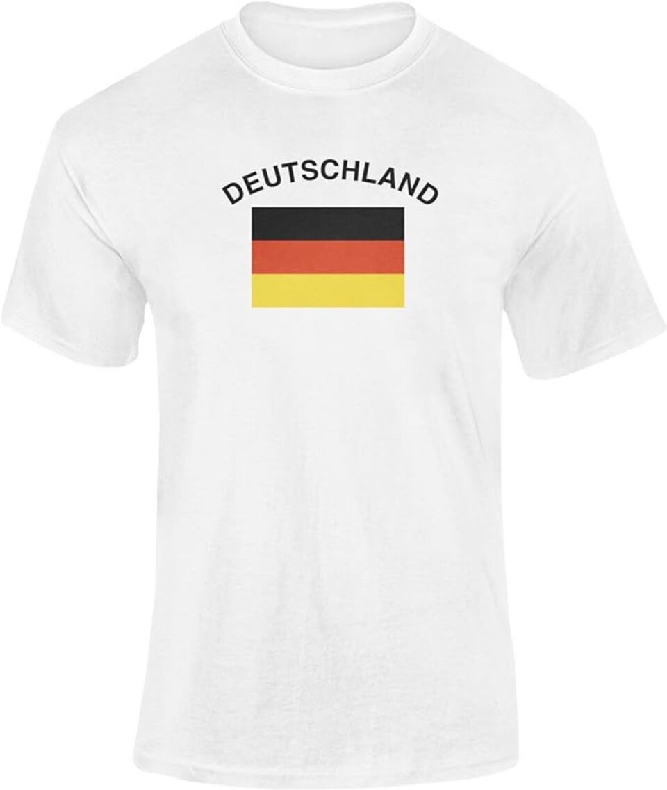 Dekotalent® Fußballtrikot Deutschland Trikot - Gr. XXL - T-Shirt - Unisex weiß Fanartikel EM WM (Packung)