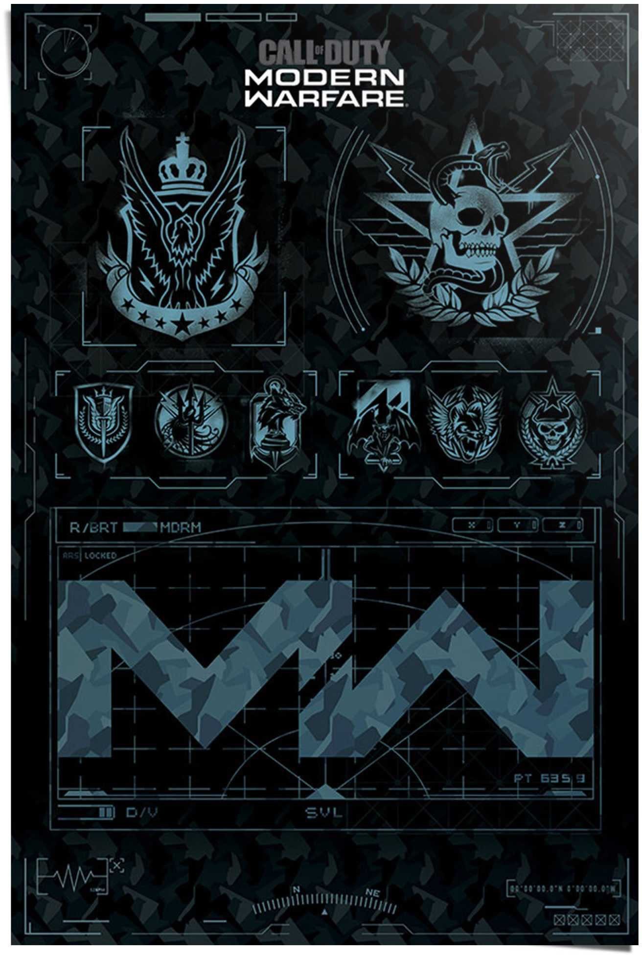 (1 Call Duty Game, Reinders! Warfare Modern Poster St) of