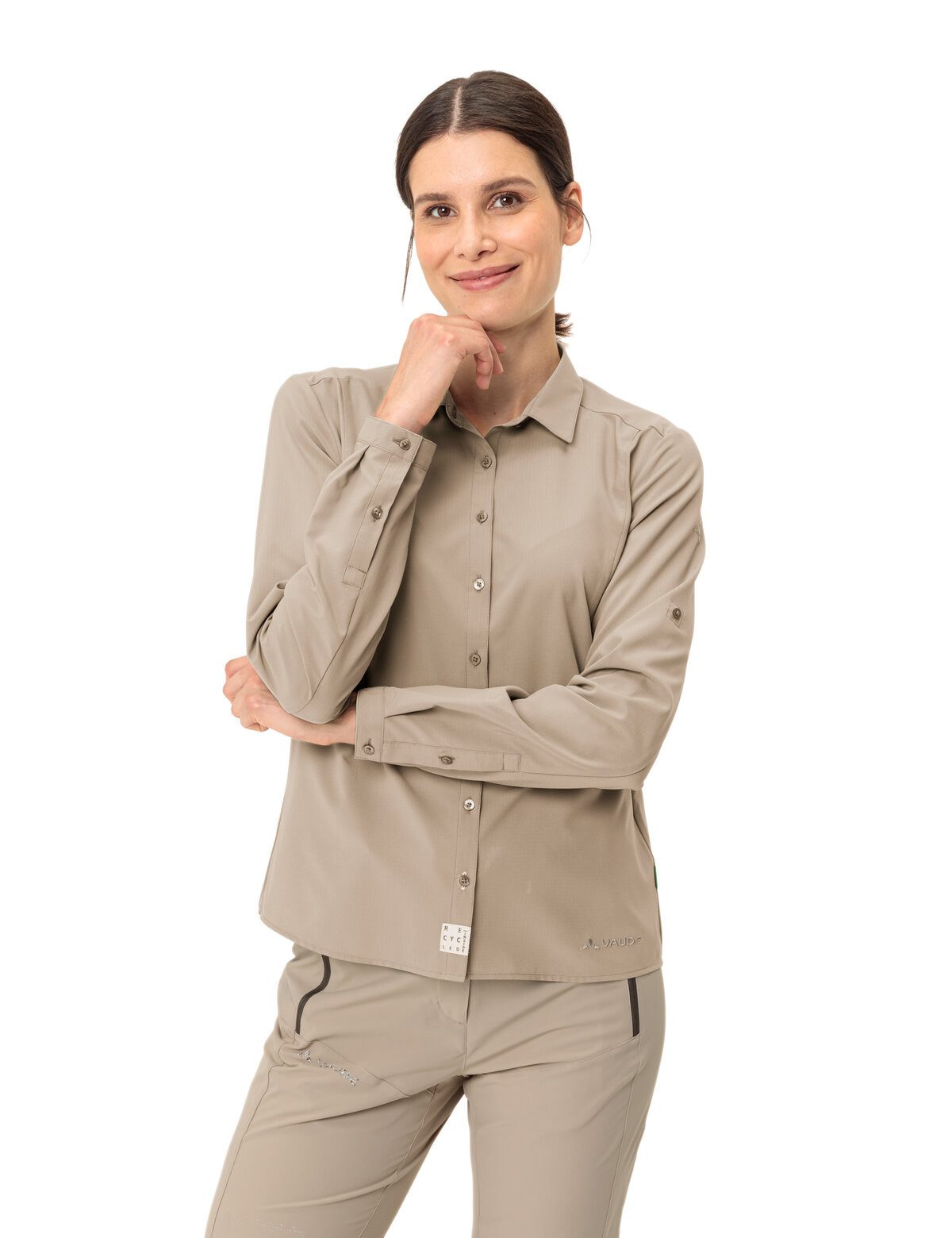 VAUDE Langarmshirt WOMEN'S ROSEMOOR LS SHIRT IV Langarm, für Trekking und Wandern, leicht und atmungsaktiv