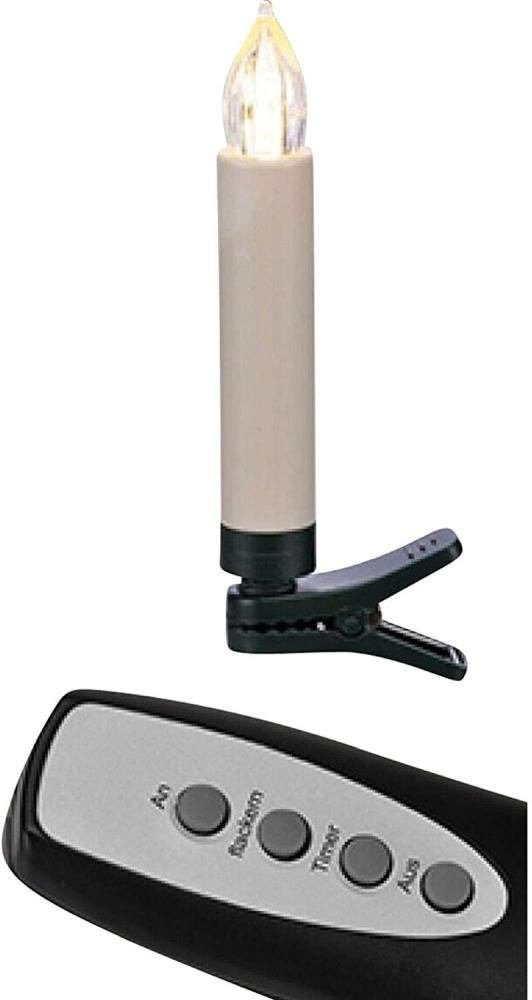 Haushalt International LED-Christbaumkerzen 76613 LED Kerzen 20er kabellos mit Fernb/Timer