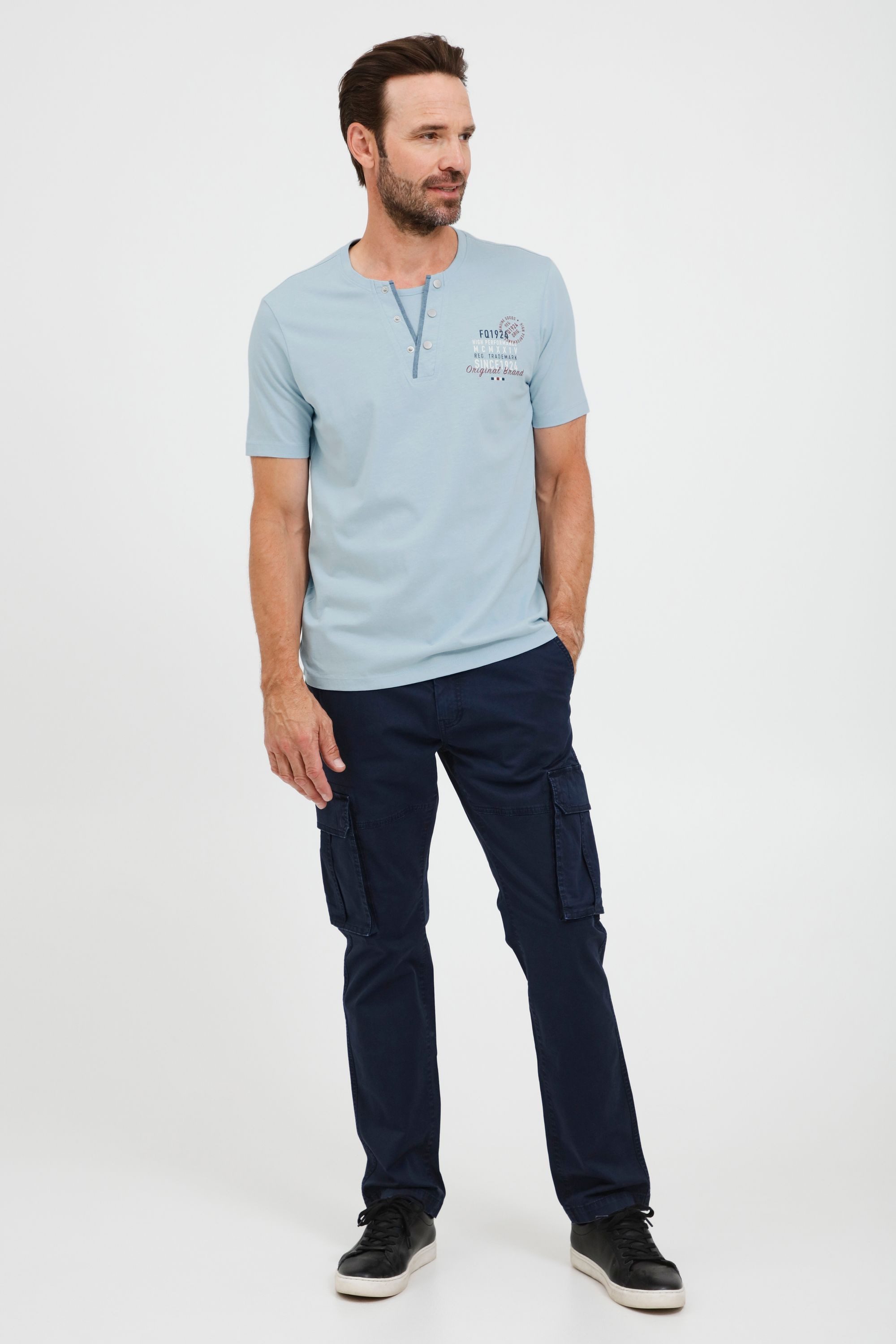 FQ1924 T-Shirt FQRudolf Henleyshirt mit angesagtem günstig online kaufen