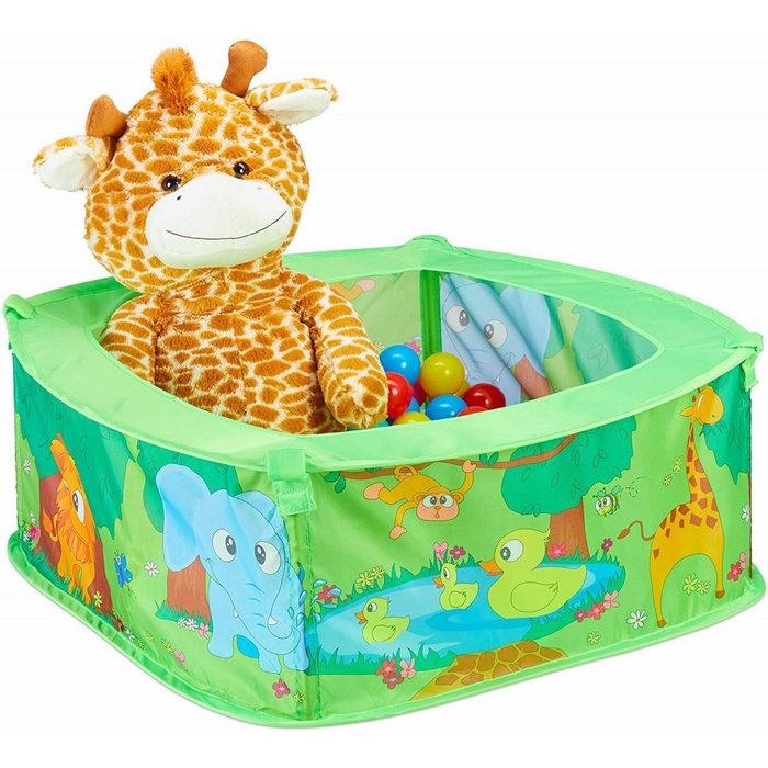 BIECO Spielzeug-Gartenset 22008171 Bällebad Baby Dschungel-Bällebad mit 50 Bällen