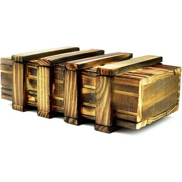 store HD Geschenkbox Magische Rätselbox Geschenkbox aus Holz mit zwei Geheimfächern