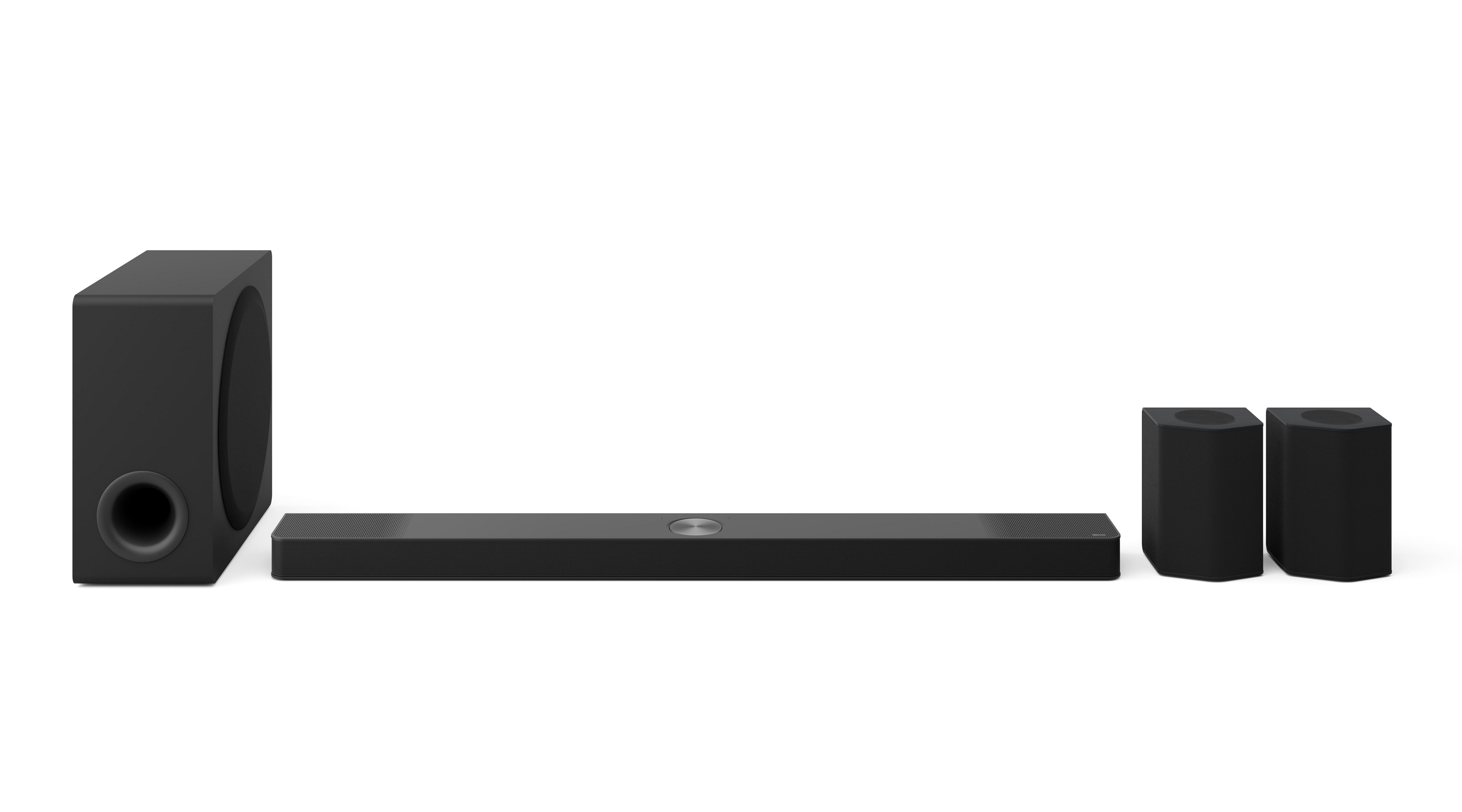 LG DS95TR 9.1.5 Kanal LG TV Soundbar mit Dolby Atmos, DTS:X, drahtlosem Subwoofer + Rear-Lautsprecher