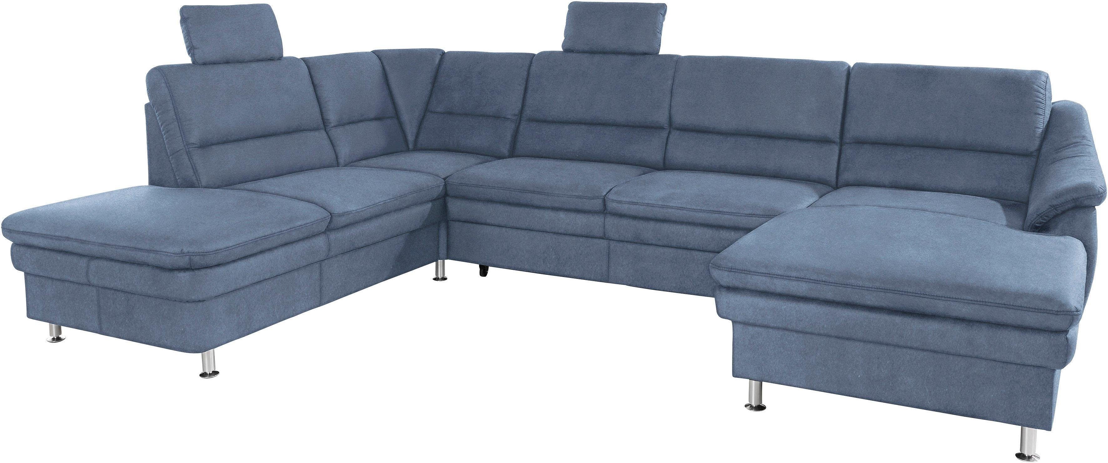 sit&more Wohnlandschaft Cardoso U-Form, mit Federkern und Kopfstützen, mit Bettfunktion und Relaxfunktion