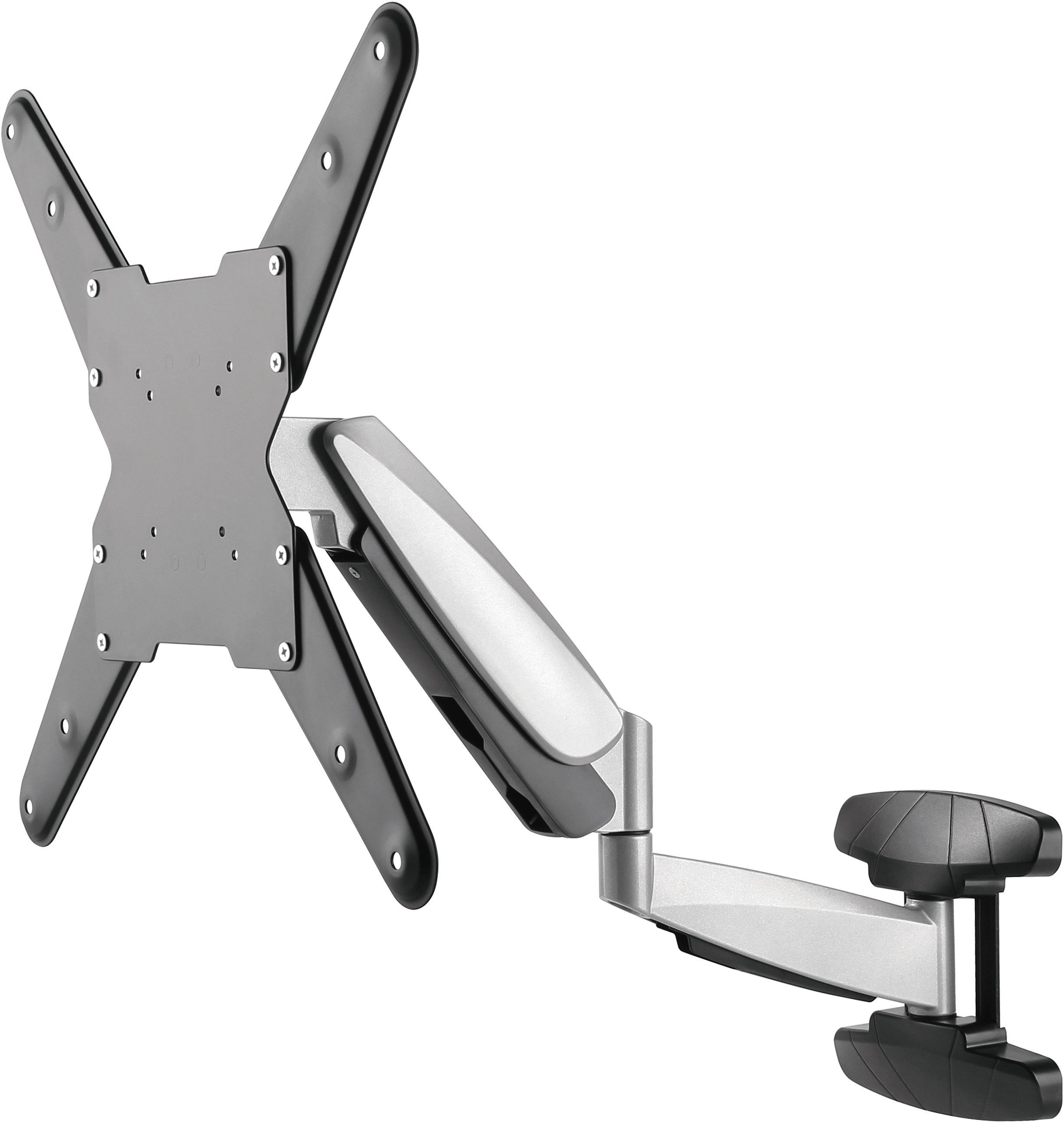 Schwaiger TV-Wandhalterung LWHD5530 511, (bis 55 Zoll, neigbar, schwenkbar, drehbar, bis 30kg, bis 400x400mm, integrierte Kabelführung, schwarz)
