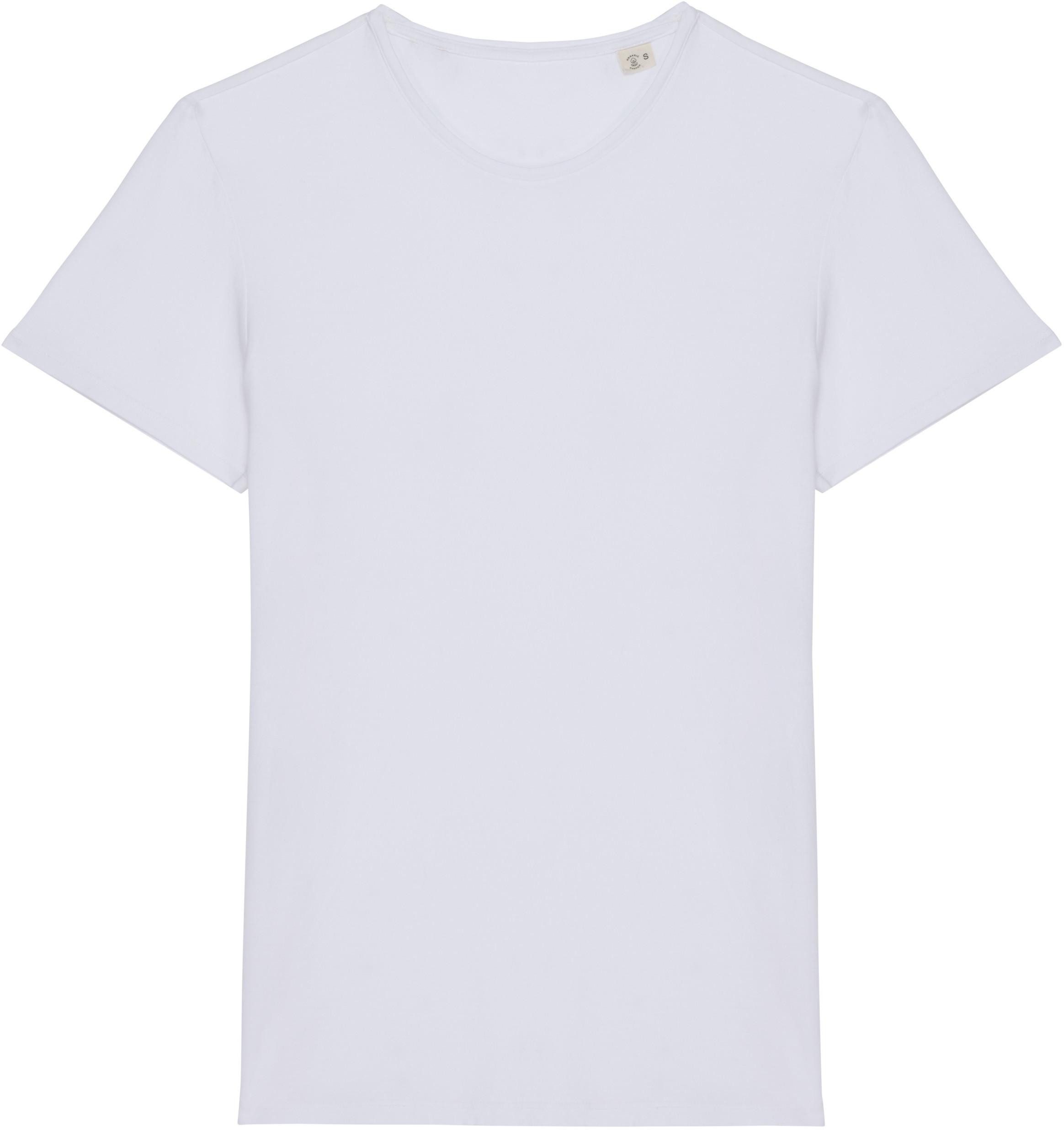 Rundhalsshirt Umweltfreundliches ausgewaschenes Unisex-T-Shirt