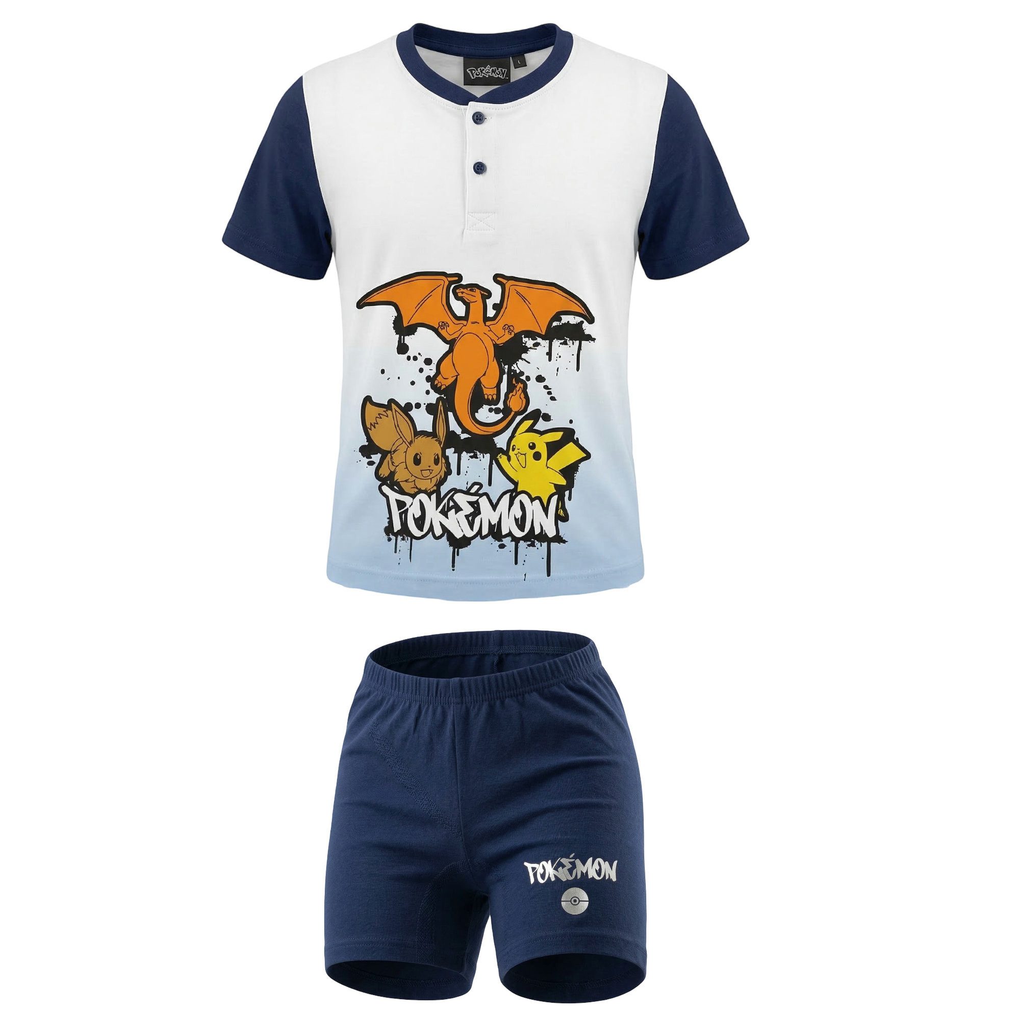 Schlafanzug Pokemon Pikachu Kinder Schlafanzug Pyjama Shirt Shorts