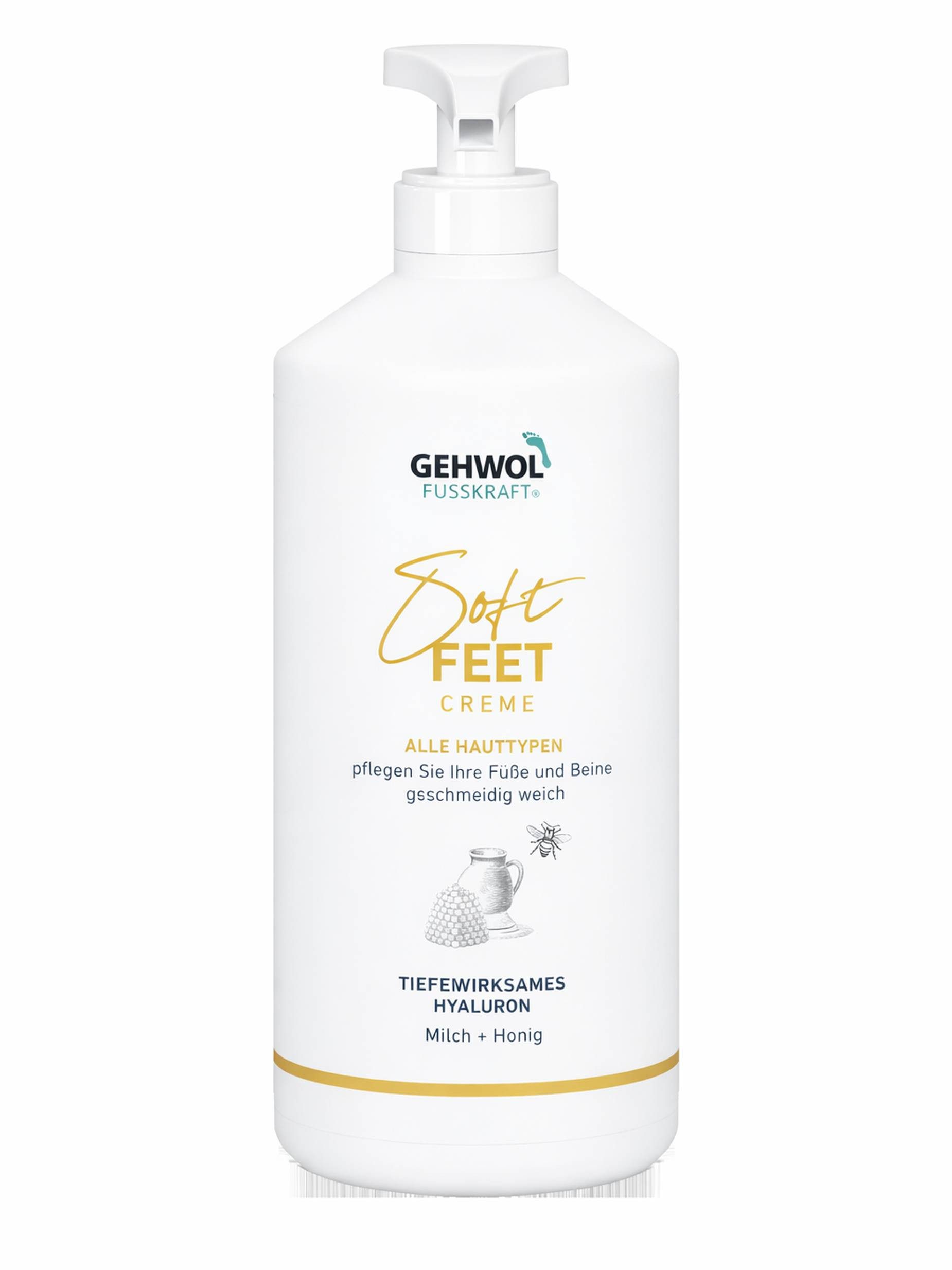 Fußcreme GEHWOL FUSSKRAFT Soft Feet Creme 500 ml Fußcreme für trockene Füße