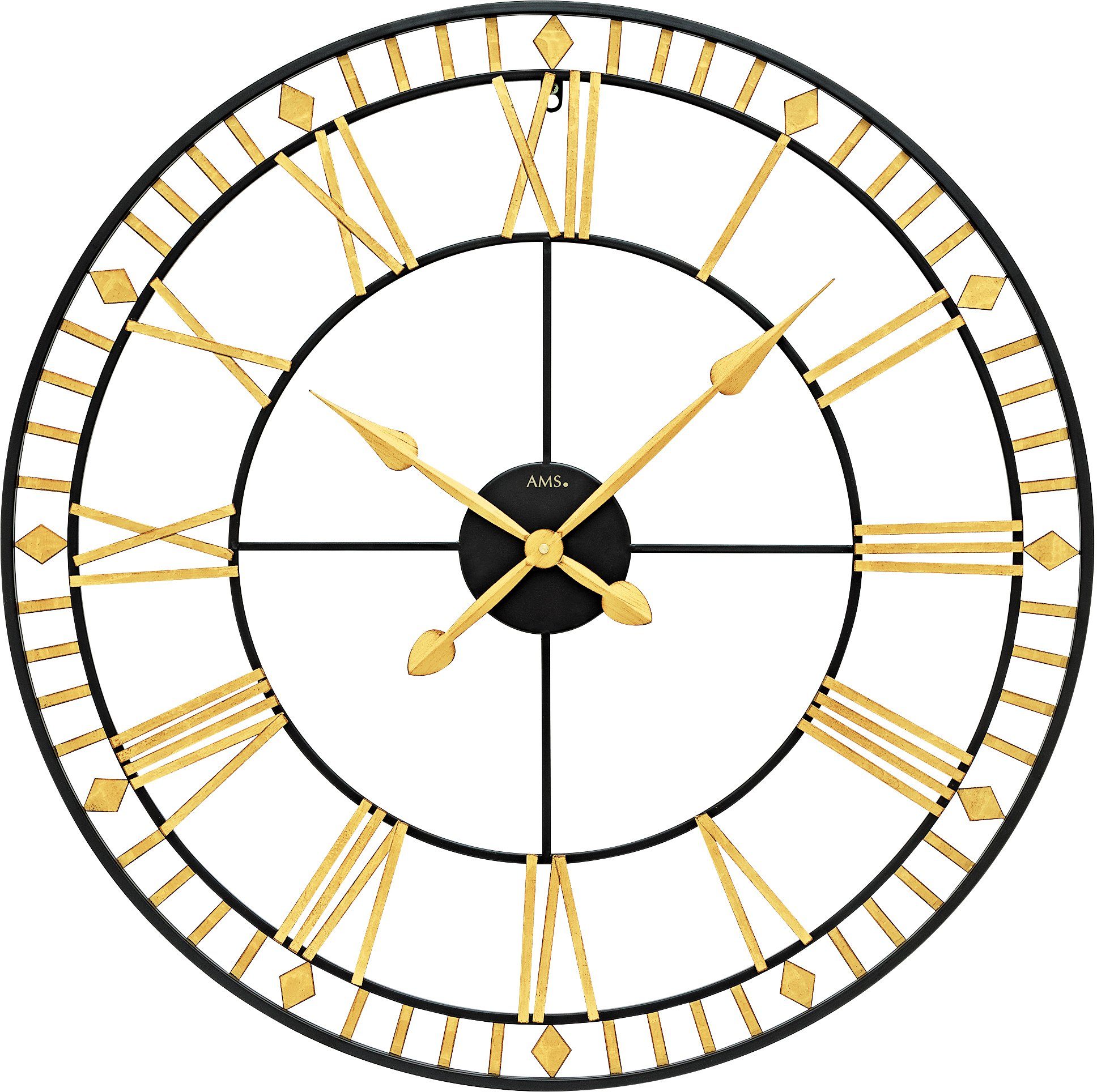 AMS Wanduhr W9647 (Quarzuhr,Wohnzimmer,Esszimmer,Küche,Arbeitszimmer,Büro,Flur)