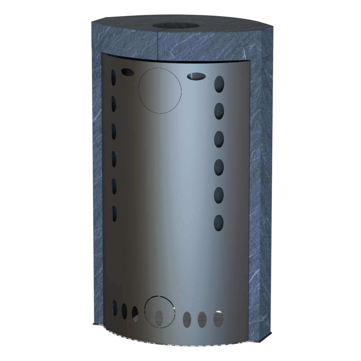 Thermia Kaminofen Ignis Mass Gussgrau / Speckstein, 8 kW, Zeitbrand günstig online kaufen