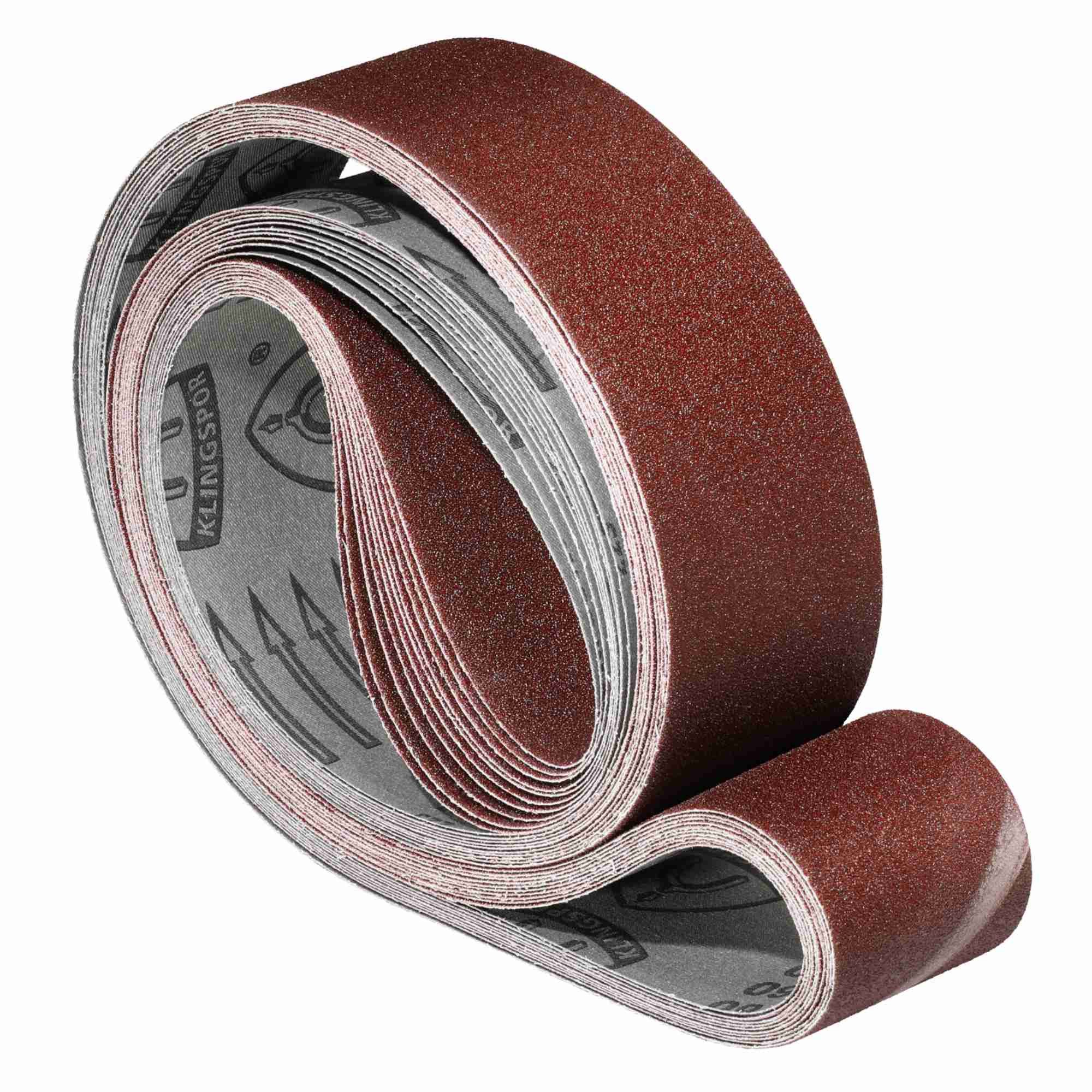 Klingspor Schleifpapier 10 x Klingspor Schleifband LS307X, 100 x 860 mm, nach Wahl, (LS 307 X, 10 St)