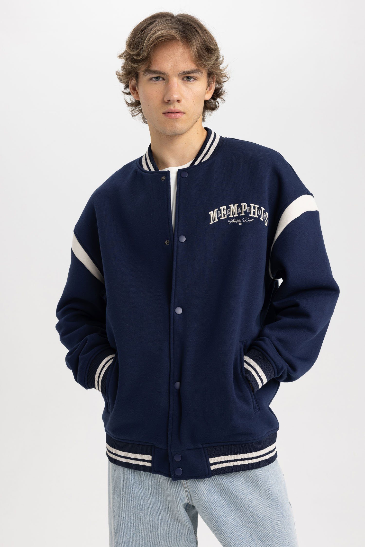 Herren OVERSIZE Collegejacke FIT DeFacto Collegejacke