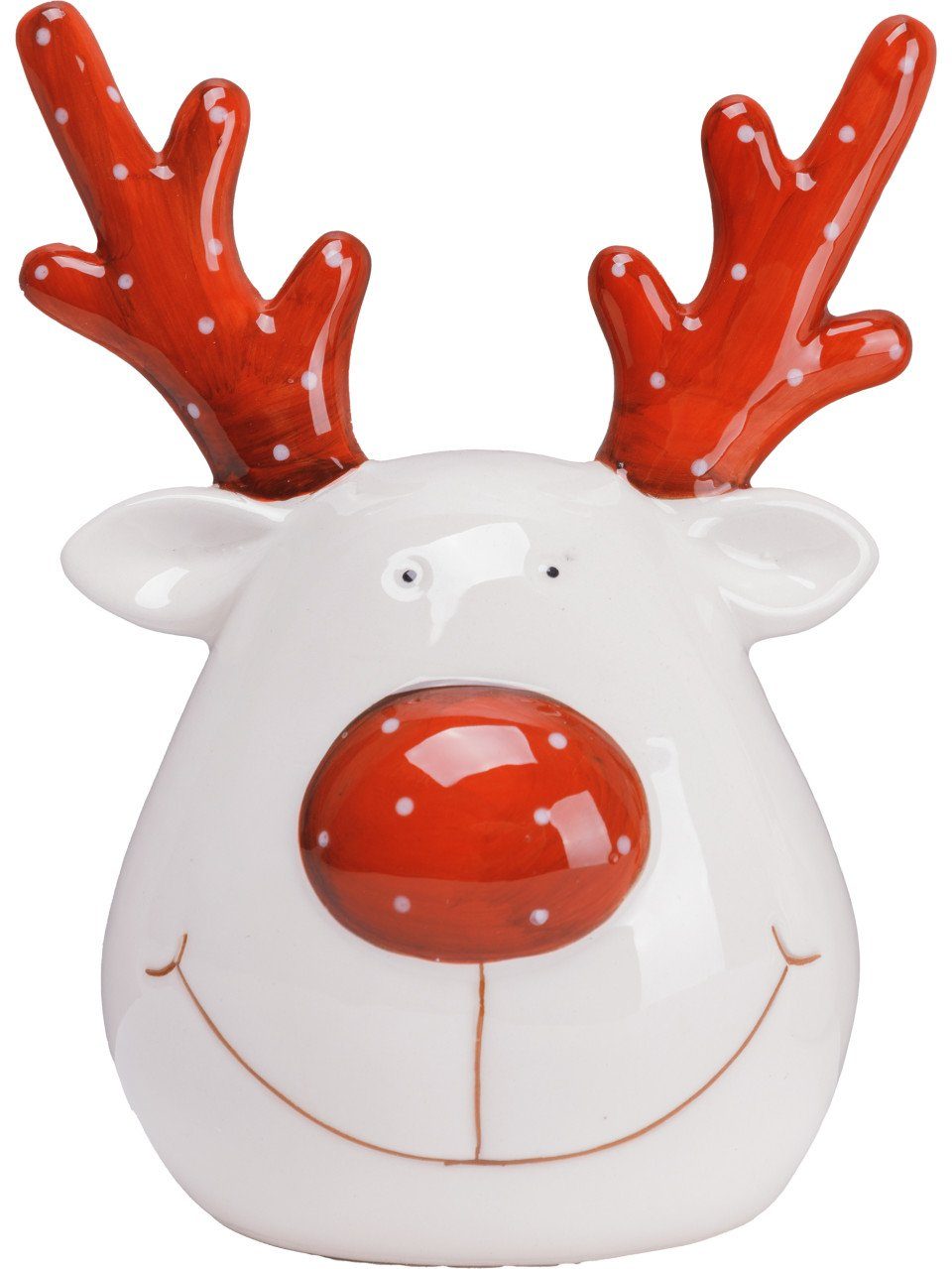 Trend Line Weihnachtsfigur TrendLine Dekofigur Keramik Rentierkopf 15 x 11 günstig online kaufen