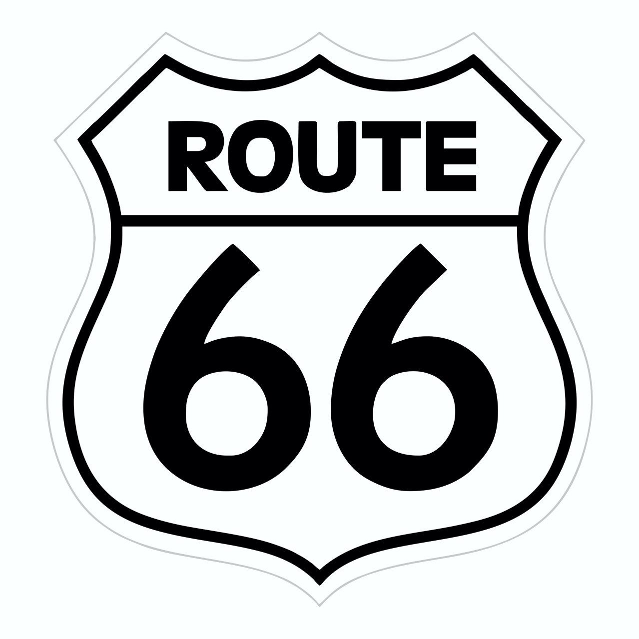 Hermann Schütz Aufkleber Hermann Schütz Aufkleber Route 66 90x85mm