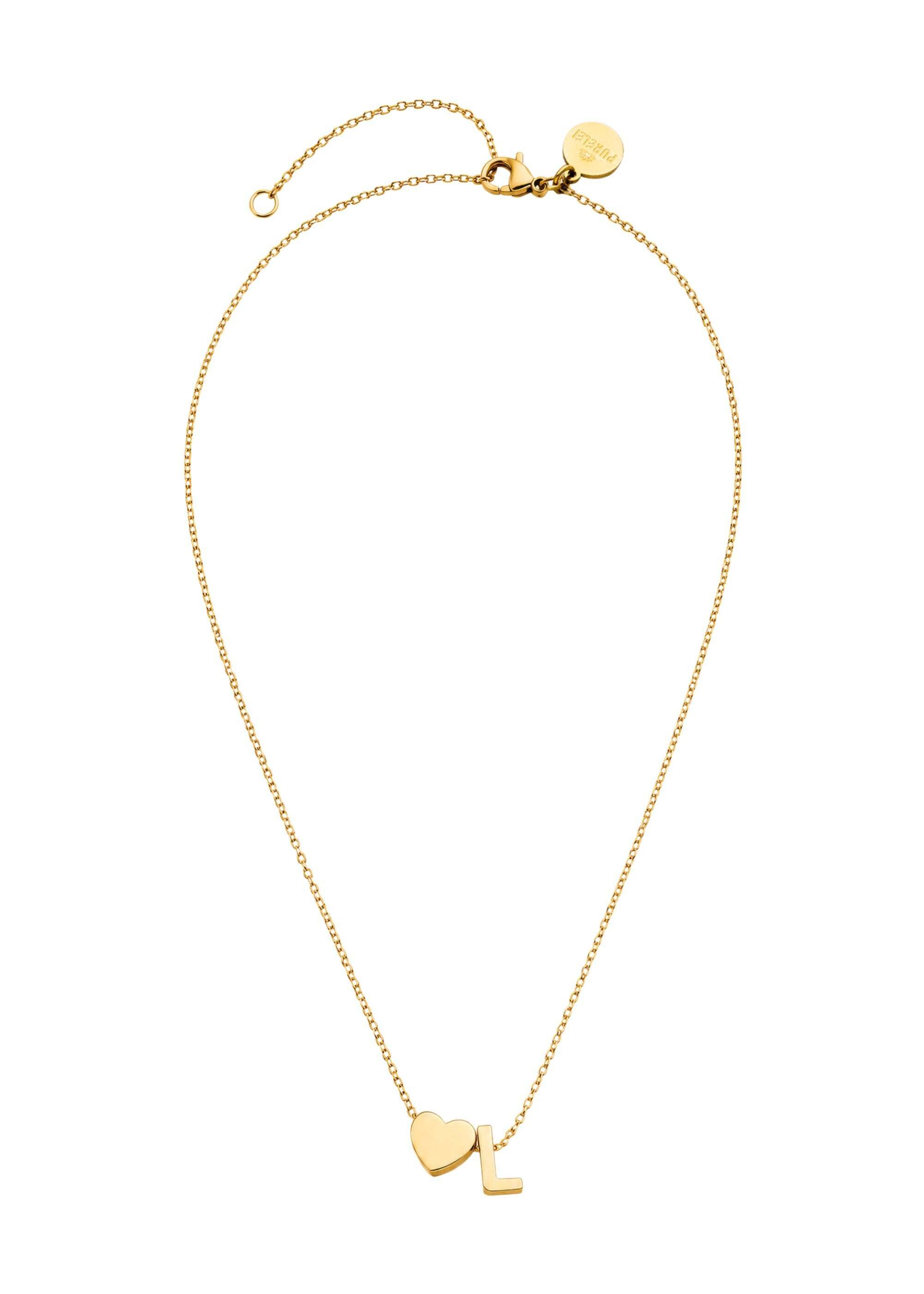 Purelei Kette mit Anhänger Letter Heart L (Kette)