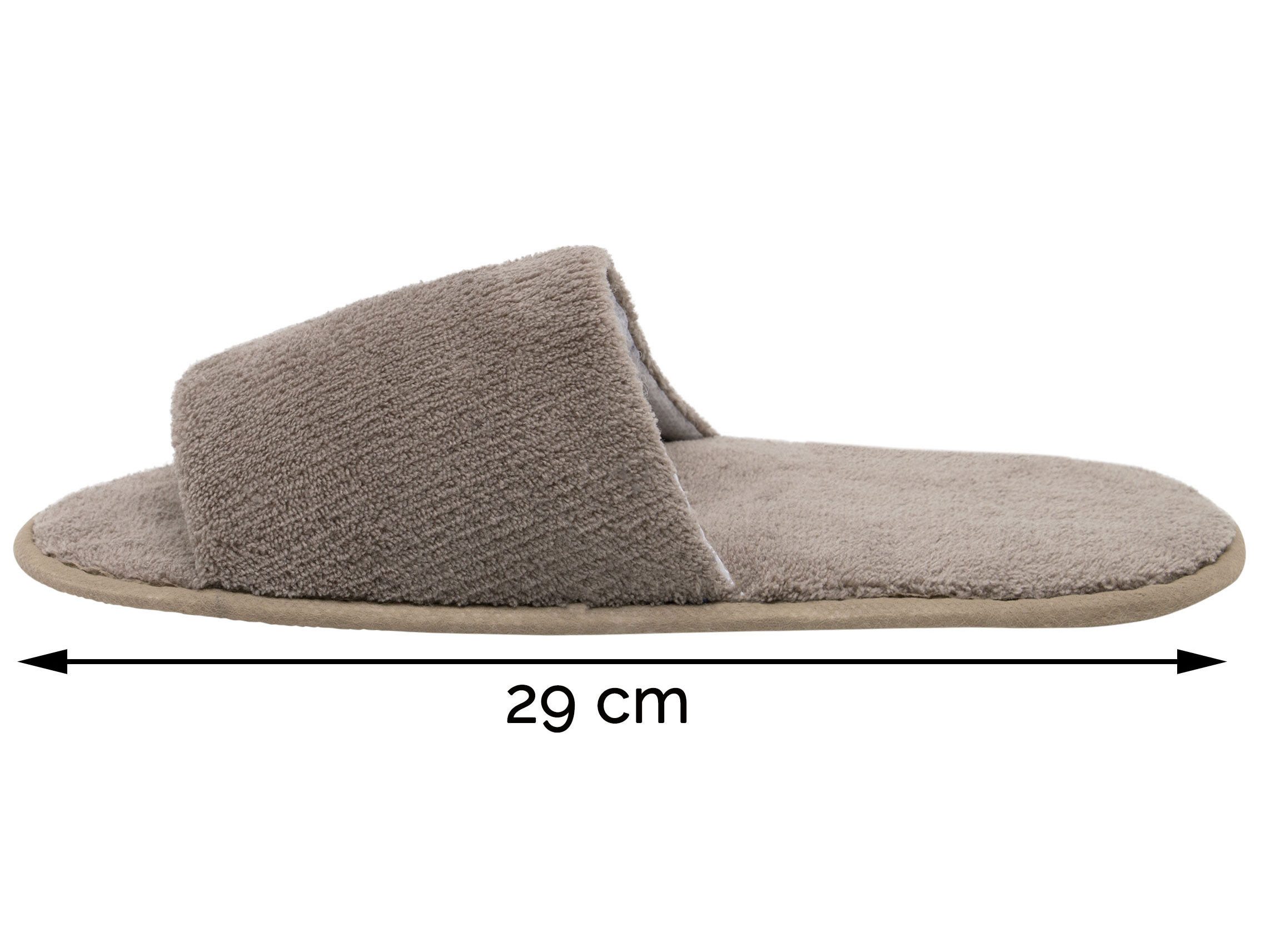 ZOLLNER Pantoffel (10-tlg) 100% Polyester, vom Hotelwäschespezialisten