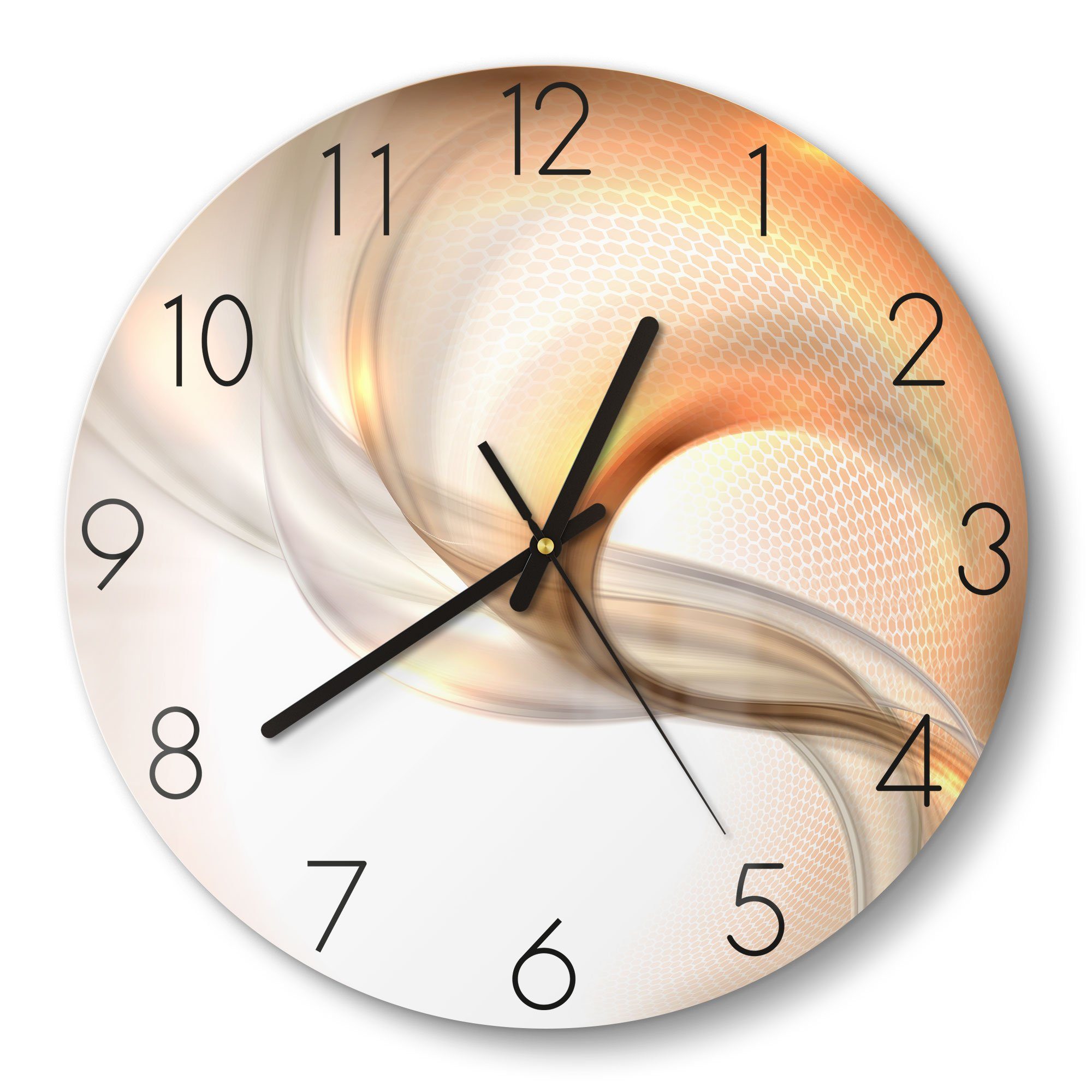 DEQORI Wanduhr 'Schwingungen im Licht' (Glas günstig online kaufen