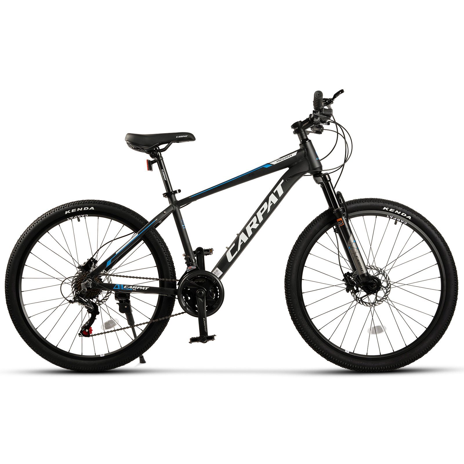 Scheibenbremse, MTB MTB Alu-Rahmen), Zoll 155 21 Kettenschaltung, - Shimano Gang Mountainbike Herren, Damen Schaltwerk, für Hardtail (hydraulische CARPAT Tourney cm 26 Fahrrad Schwarz SPORT 180