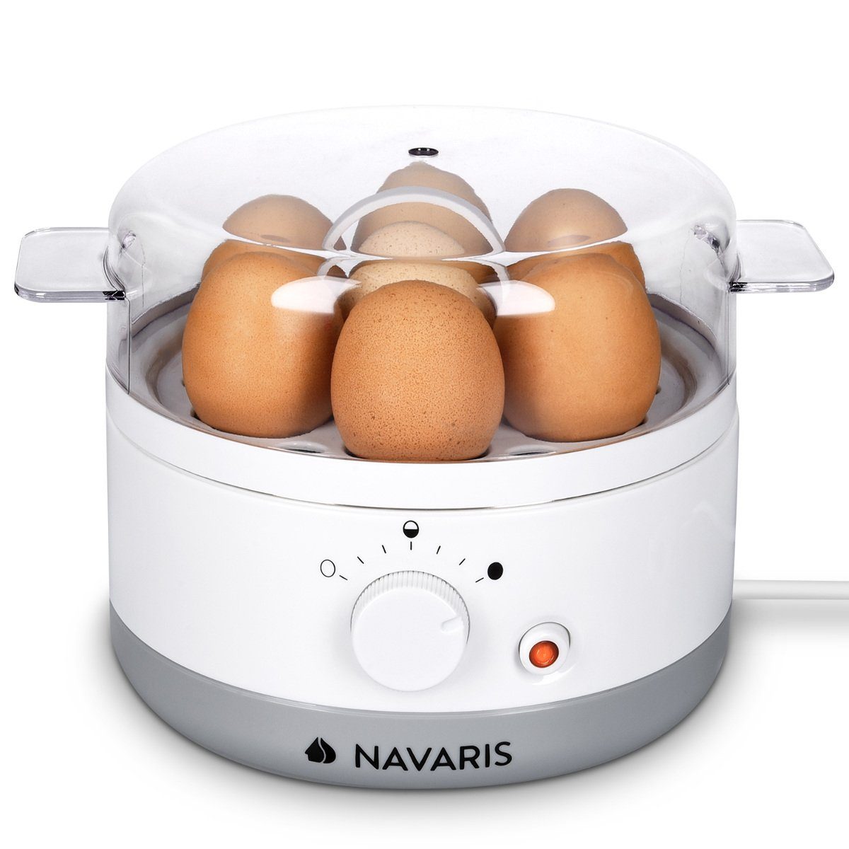 22x17,5cm - Eier Eierkocher für - einstellbar 1-7 Eierkocher - Navaris 350W