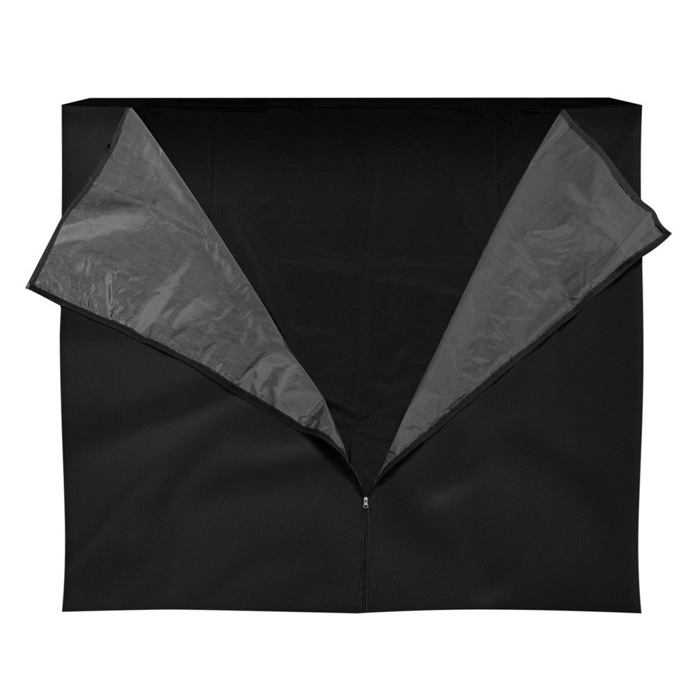 ML-DESIGN Kaminholzregal-Erweiterung Schutzhülle für Feuerholzregal aus Polyester Abdeckplane, Regenabdeckung Wetterschutz Schwarz für Brennholzregal Schutzplane