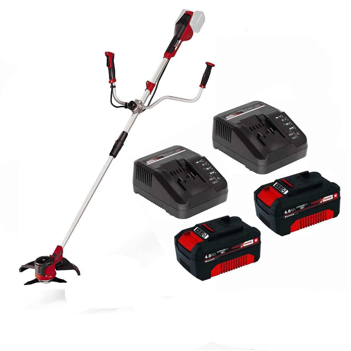 Einhell Akku-Motorsense Sense Agillo 36/255 BL 36V 2 x 18V Akku 2 x Ladegerät Brushless Motor