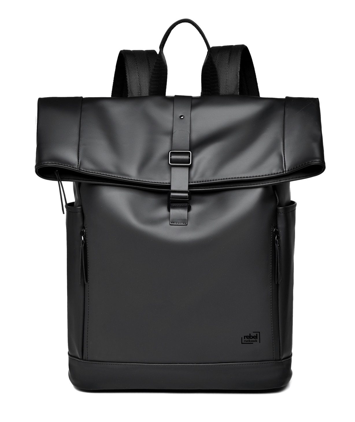 Rebel Rucksack Cityrucksack Rolltop Rucksack für Pendler – Schwarz, Laptopf günstig online kaufen