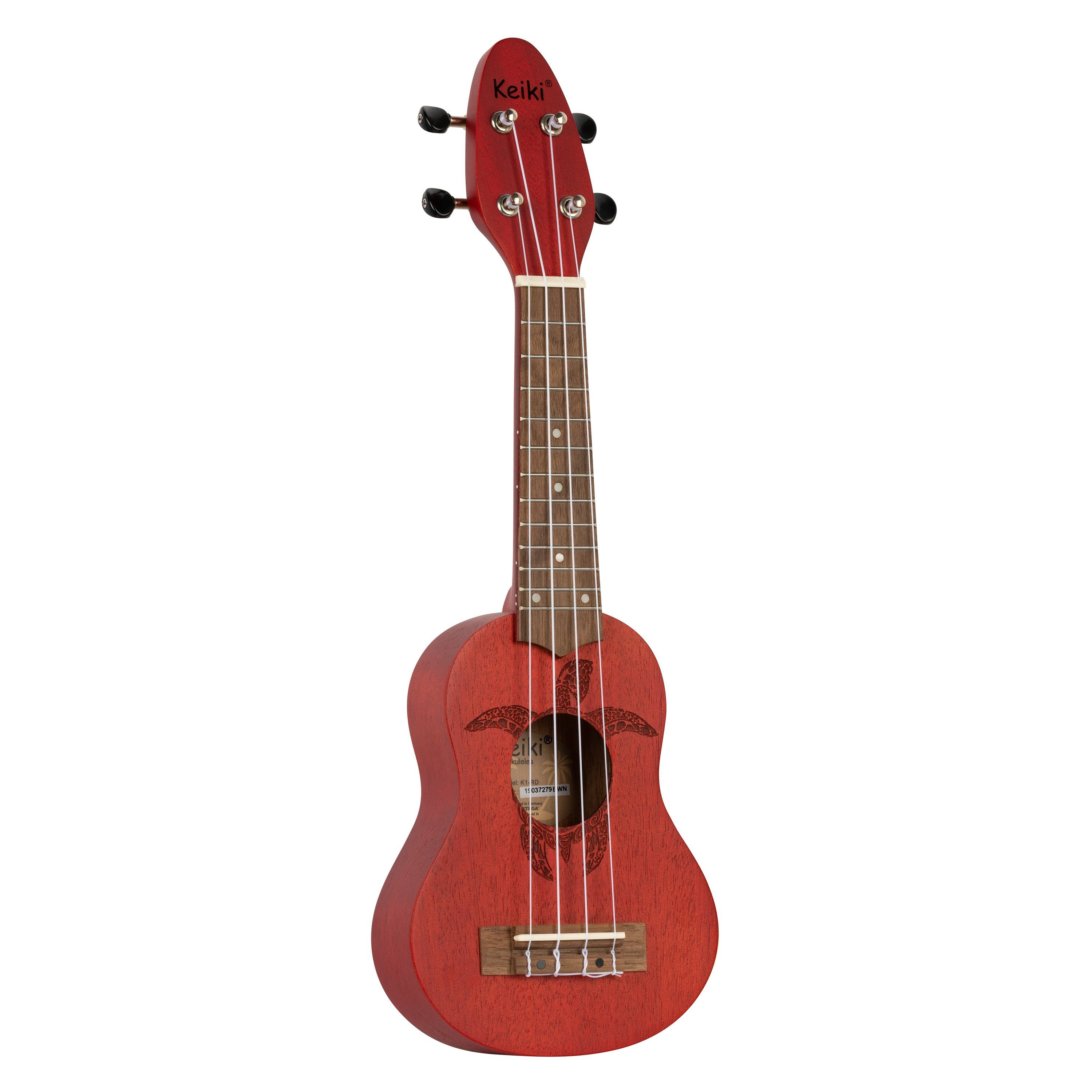 Keiki Ukulele Sopranino, Holz Natur, Perfekt für Einsteiger