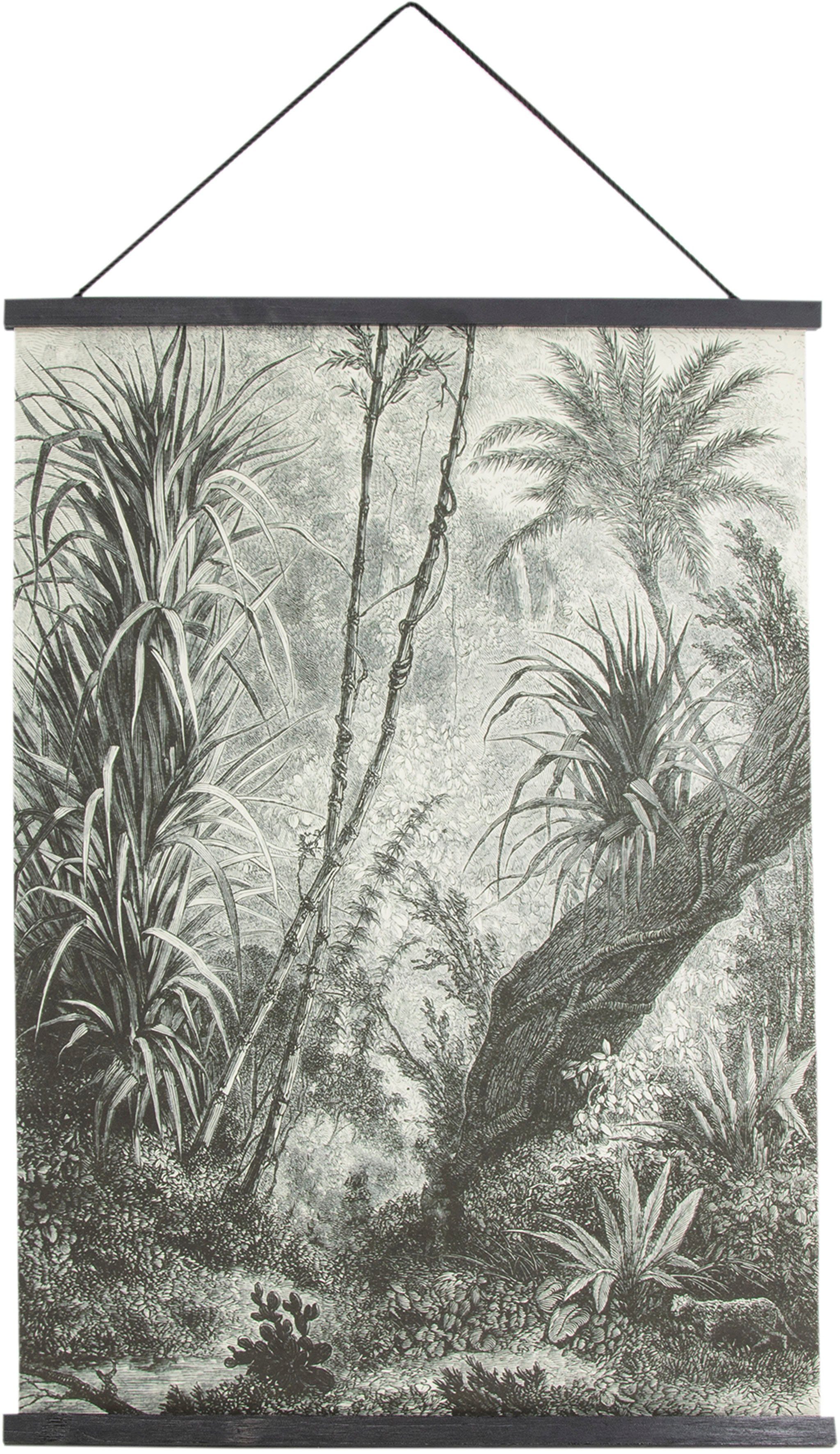 Art home 80x60cm (1 Dschungel, St), Kunstdruck Textilposter the for