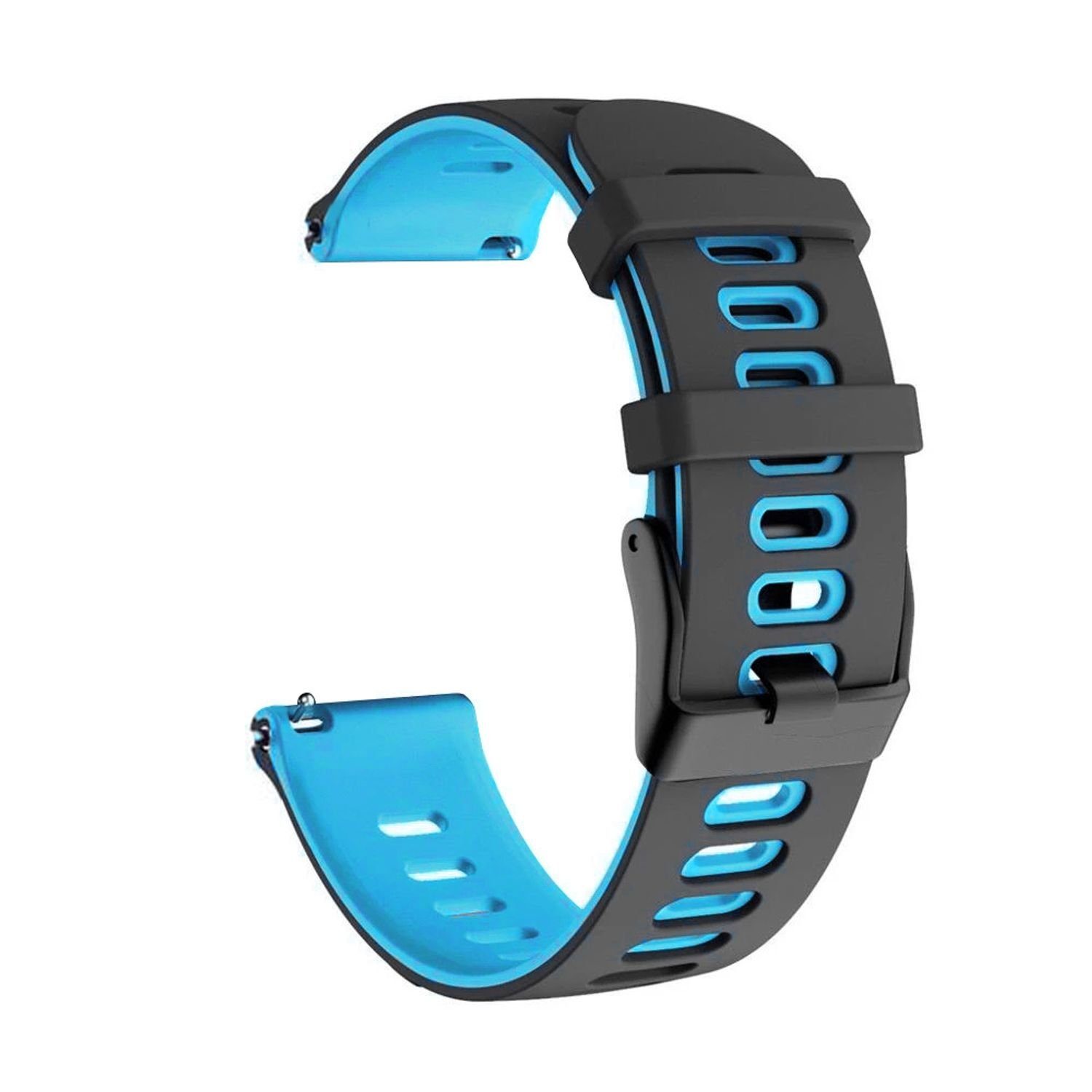 König Design Smartwatch-Armband Honor Magic Watch 2 42mm, Armband für Honor Magic Watch 2 42mm - Uhrenarmband Ersatz Armband Band Loop Schwarz Blau