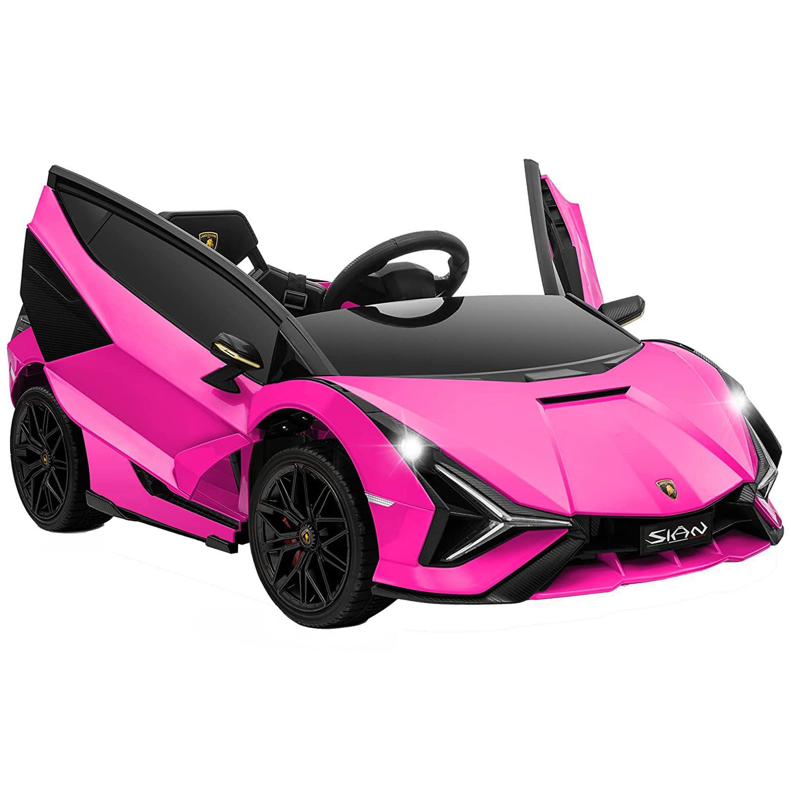 COSTWAY Elektro-Kinderauto 12V Lamborghini, 3-5km/h