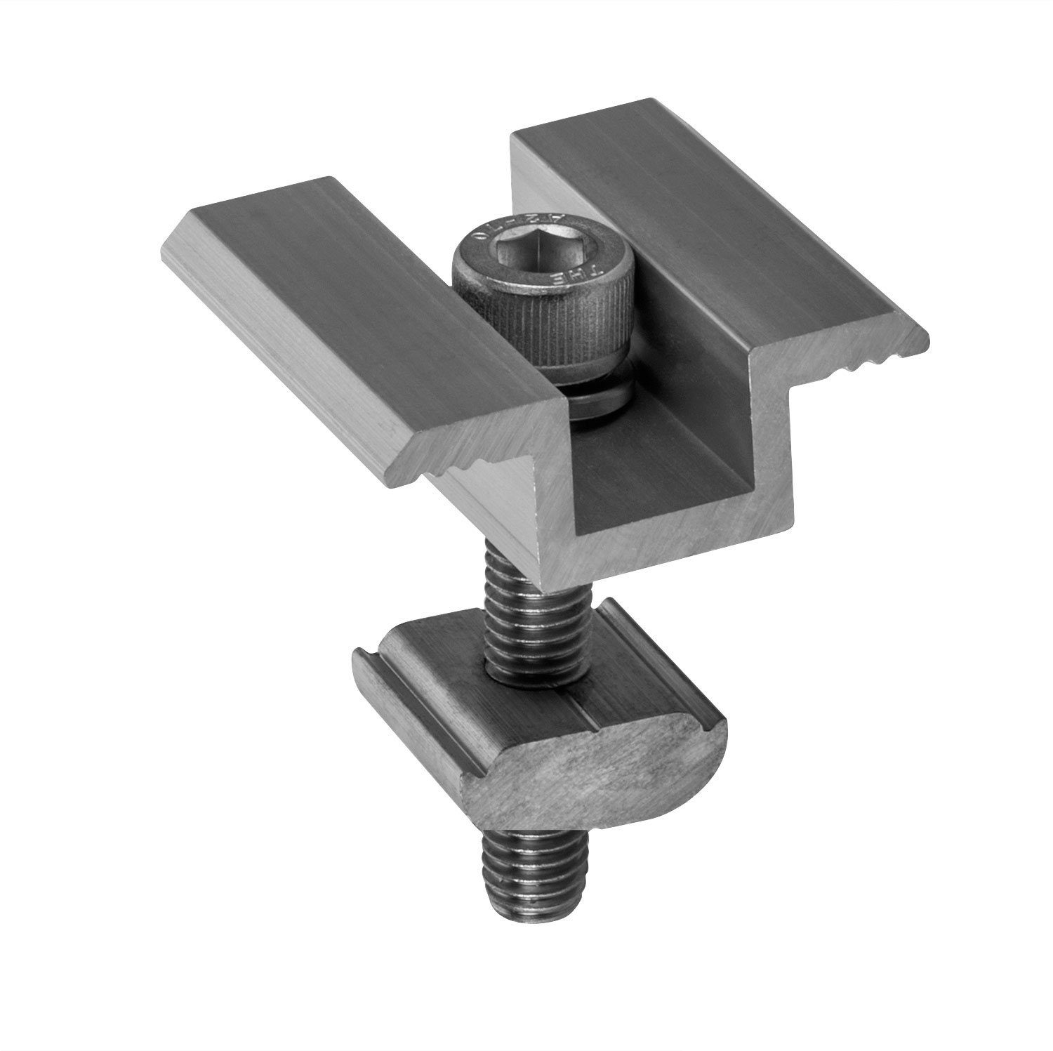 avoltik Wechselrichter Solar Photovoltaik ALU Endklemme Mittelklemme 30/35mm für Befestigung, (Mittelklemmen und Endklemmen zur Auswahl, Mittelklemmen und Endklemmen zur Auswahl), Mittelklemmen und Endklemmen zur Auswahl