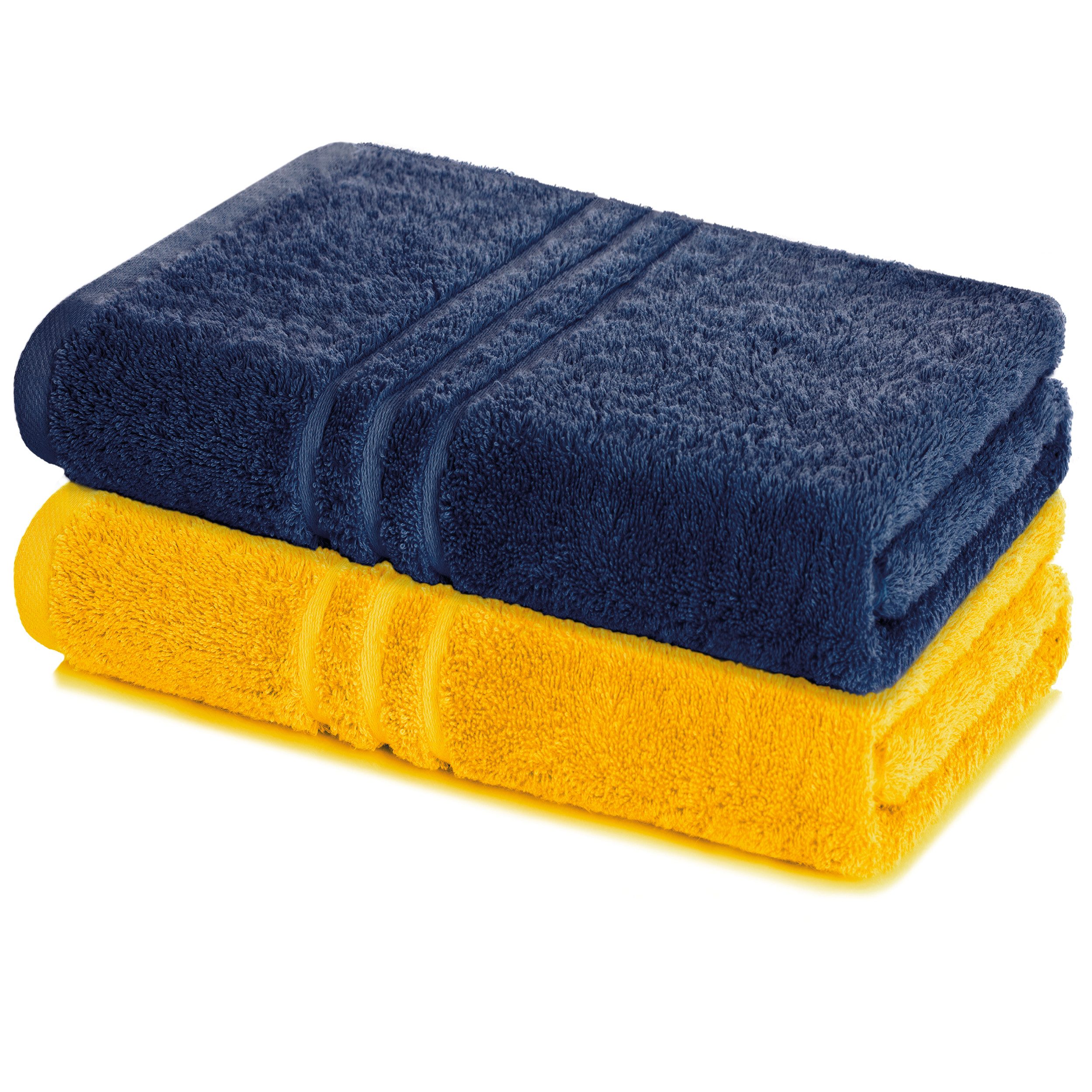 Lavea Badetuch Elena 2er Set Badetücher 100x150 cm, Duschtuch, 500 g/m² Fro günstig online kaufen