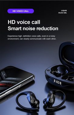 Lenovo LP75 mit Touch-Steuerung Bluetooth-Kopfhörer (True Wireless, Siri, Google Assistant, Bluetooth 5.3, kabellos Hifi Stereo-Ohrhörer mit 300 mAh Kopfhörer-Ladehülle Weiß)