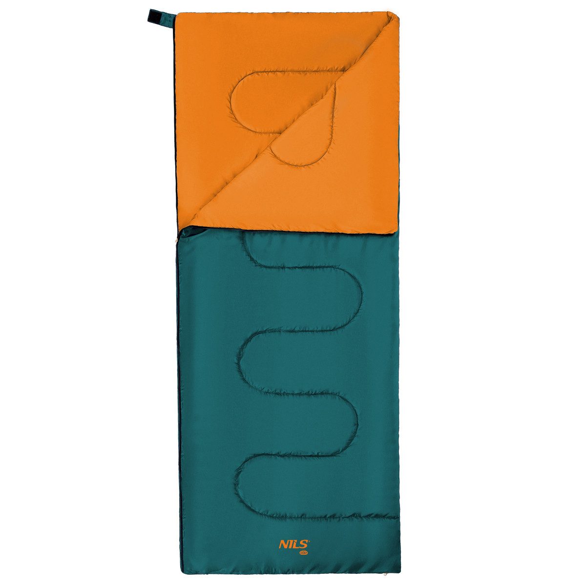 Deckenschlafsack Schlafsack Sommerschlafsack Grün/Orange Decke Camping Outdoor