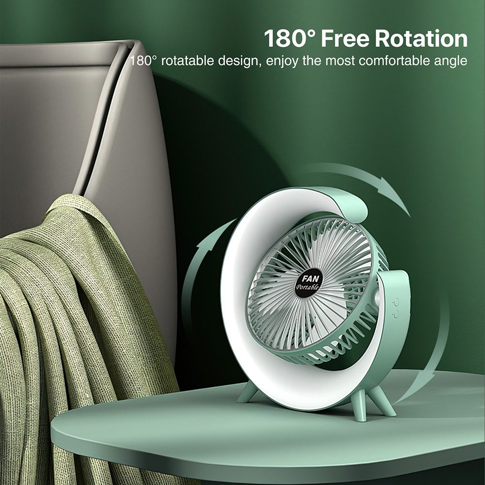 BlingBin Tischventilator 180°Drehbare Desktop Lüfter mit günstig online kaufen