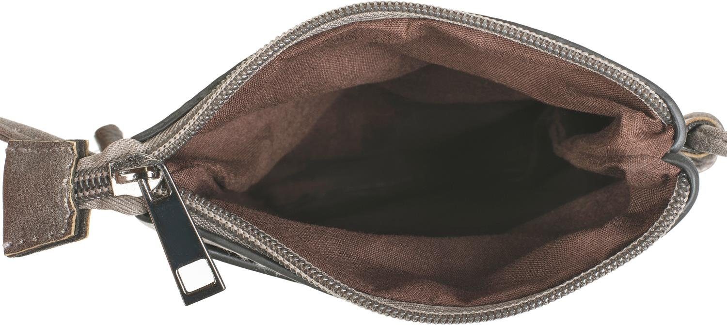 styleBREAKER Mini (1-tlg), Cutout und Umhängetasche Ethno Rose Mini Bag Nieten