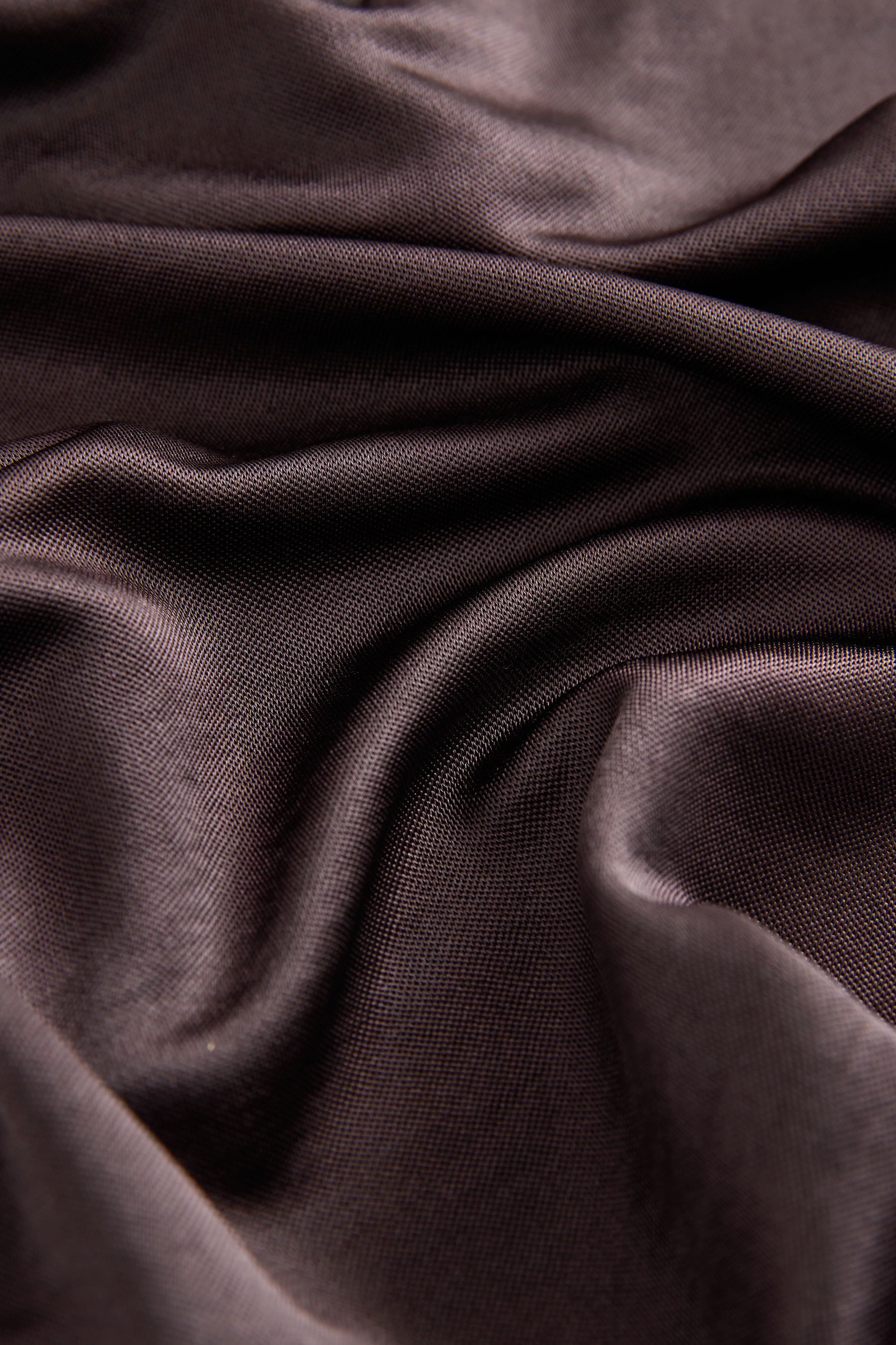 Next Langarmbluse Langarm-Oberteil mit V-Ausschnitt aus Jersey-Satin (1-tlg)