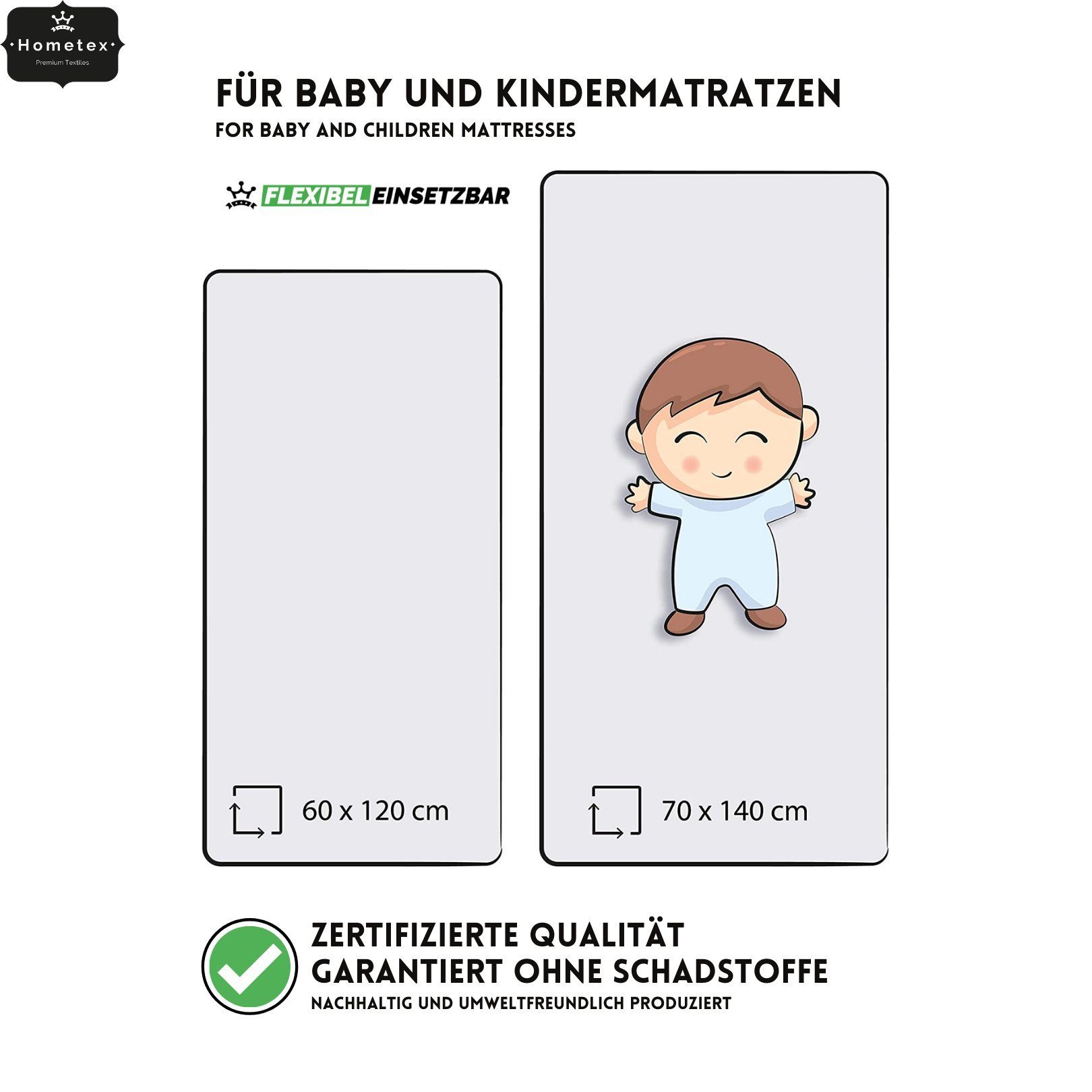 Hometex Premium Textiles Spannbettlaken Jersey Spannbettlaken günstig online kaufen